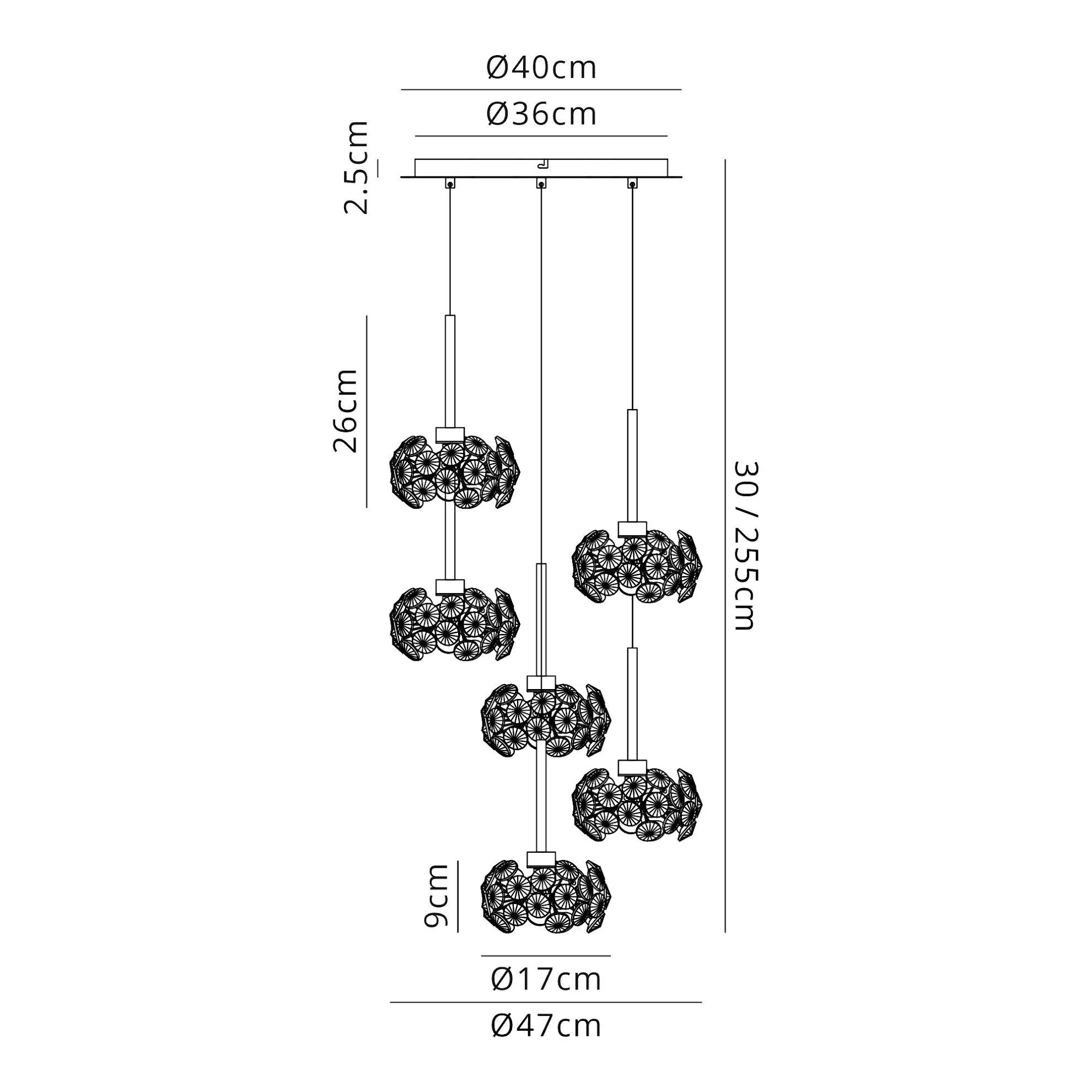 Bellagio 3/6/13Lt G9 Linear Pendant With Polished Chrome And Crystal Shade - Image 6