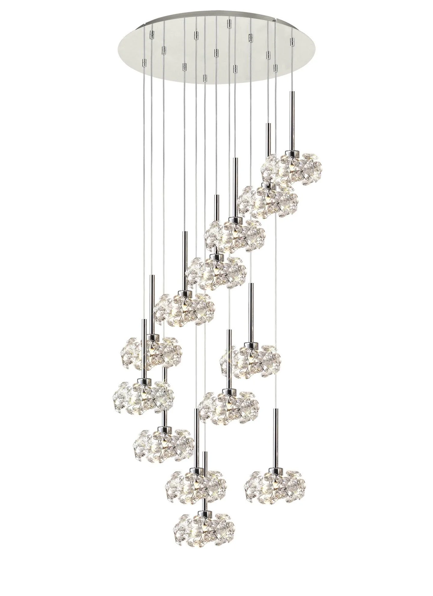 Bellagio 3/6/13Lt G9 Linear Pendant With Polished Chrome And Crystal Shade - Image 7