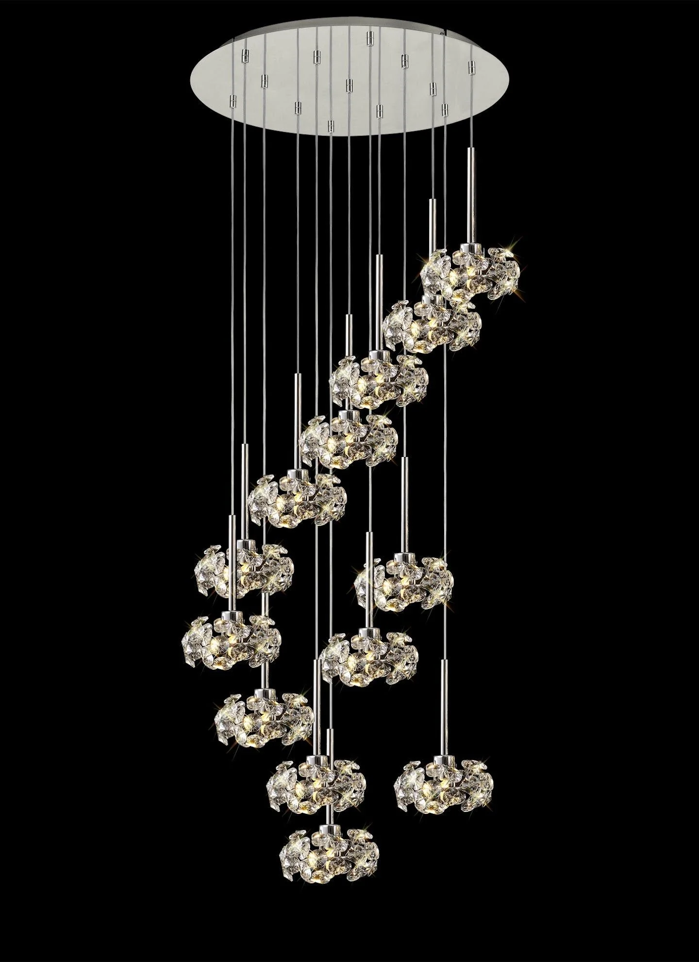 Bellagio 3/6/13Lt G9 Linear Pendant With Polished Chrome And Crystal Shade - Image 8
