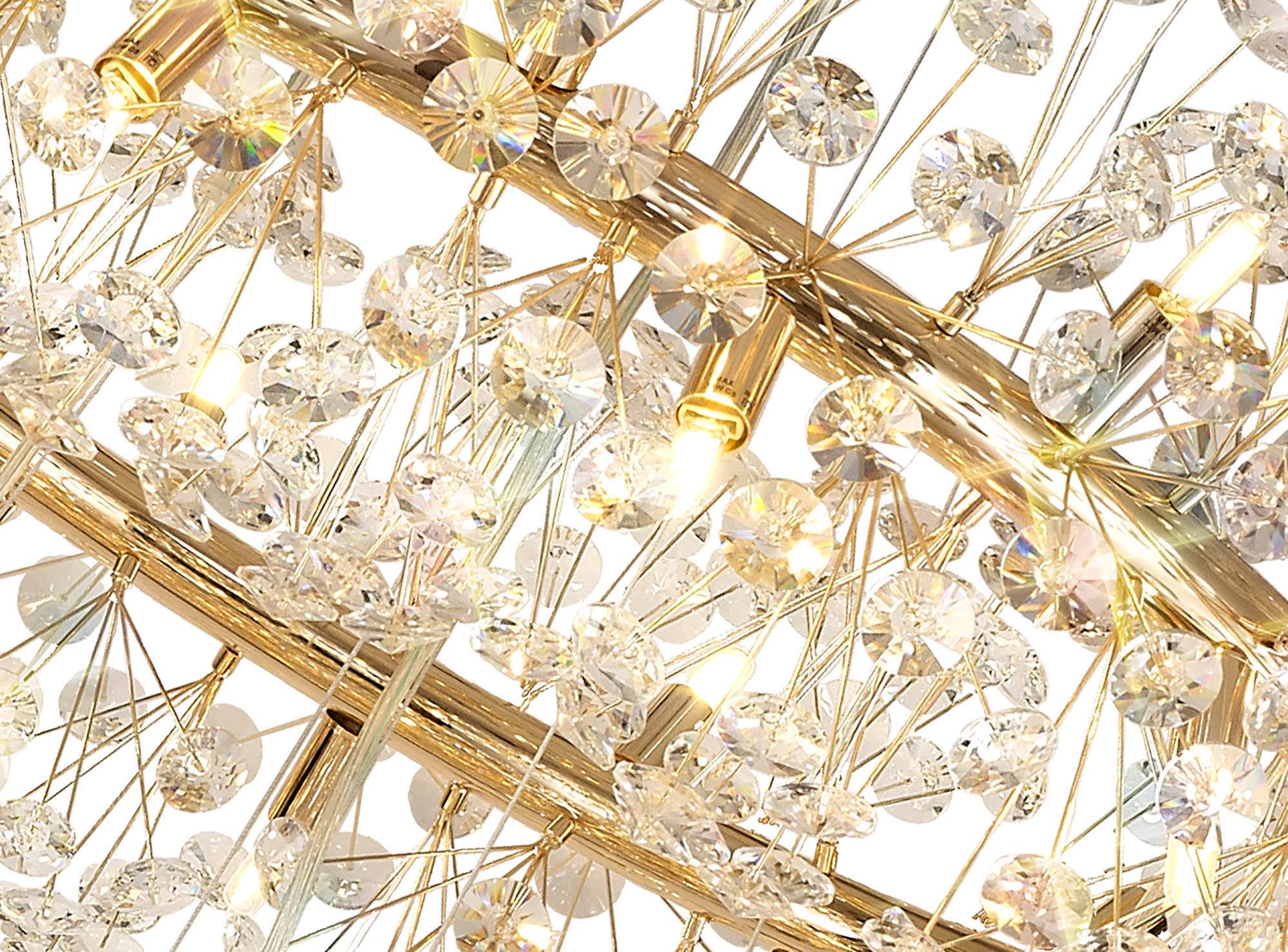 Bellagio 3 Tier Pendant 58 Light French Chrome/Gold/Crystal - Image 10