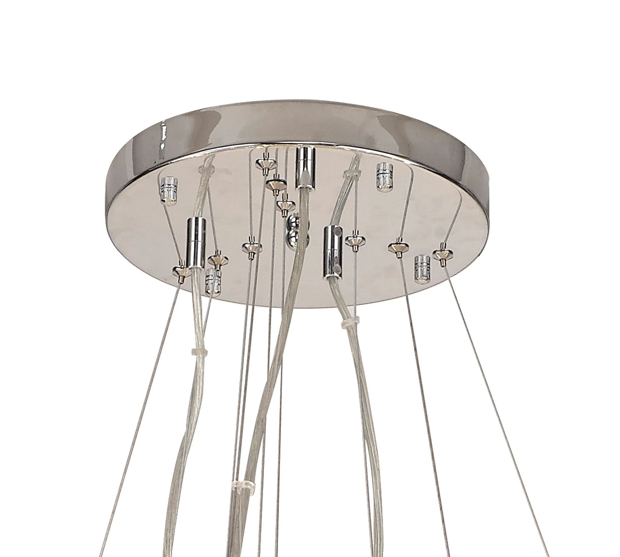 Bellagio 3 Tier Pendant 58 Light French Chrome/Gold/Crystal - Image 4