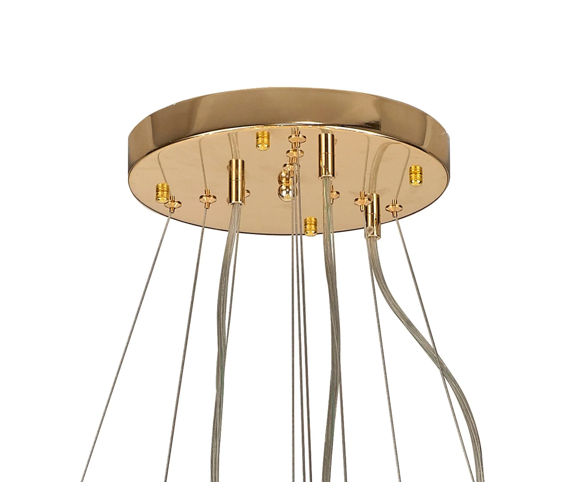 Bellagio 3 Tier Pendant 58 Light French Chrome/Gold/Crystal - Image 9