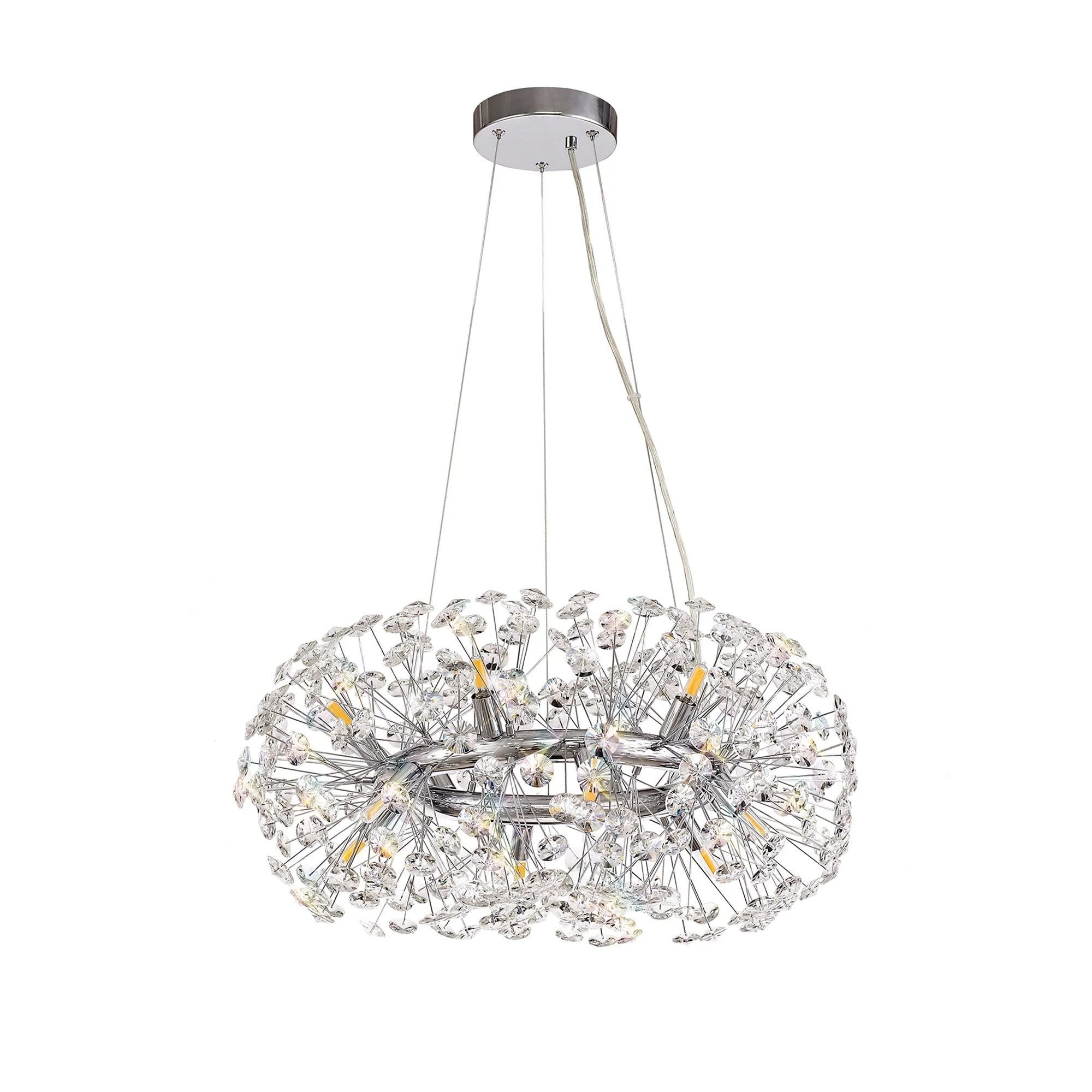 Bellagio Crystal Ceiling Light 12/20/26/36 Light G9 French Gold/Crystal, Chrome/Crystal - Image 2