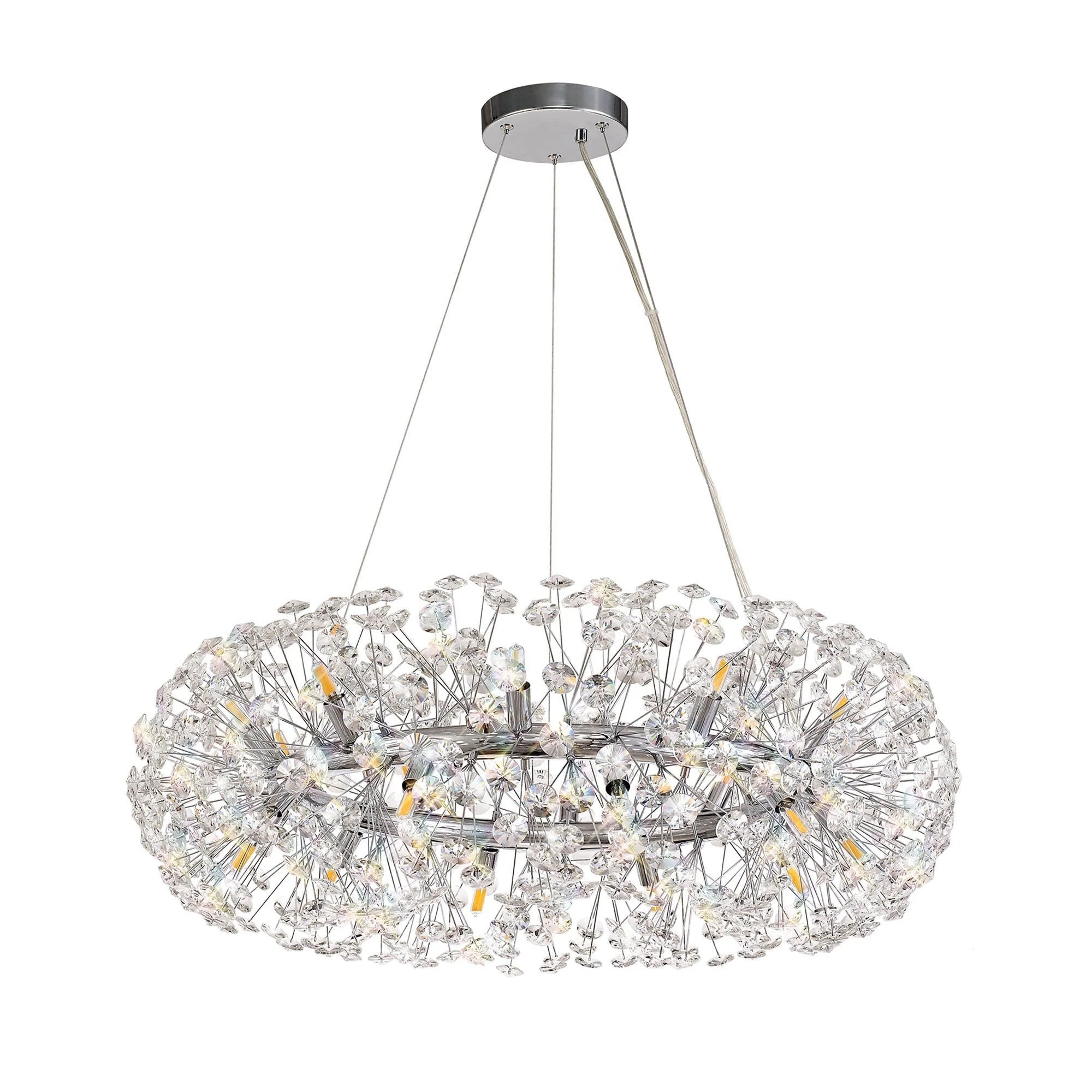 Bellagio Crystal Ceiling Light 12/20/26/36 Light G9 French Gold/Crystal, Chrome/Crystal - Image 4
