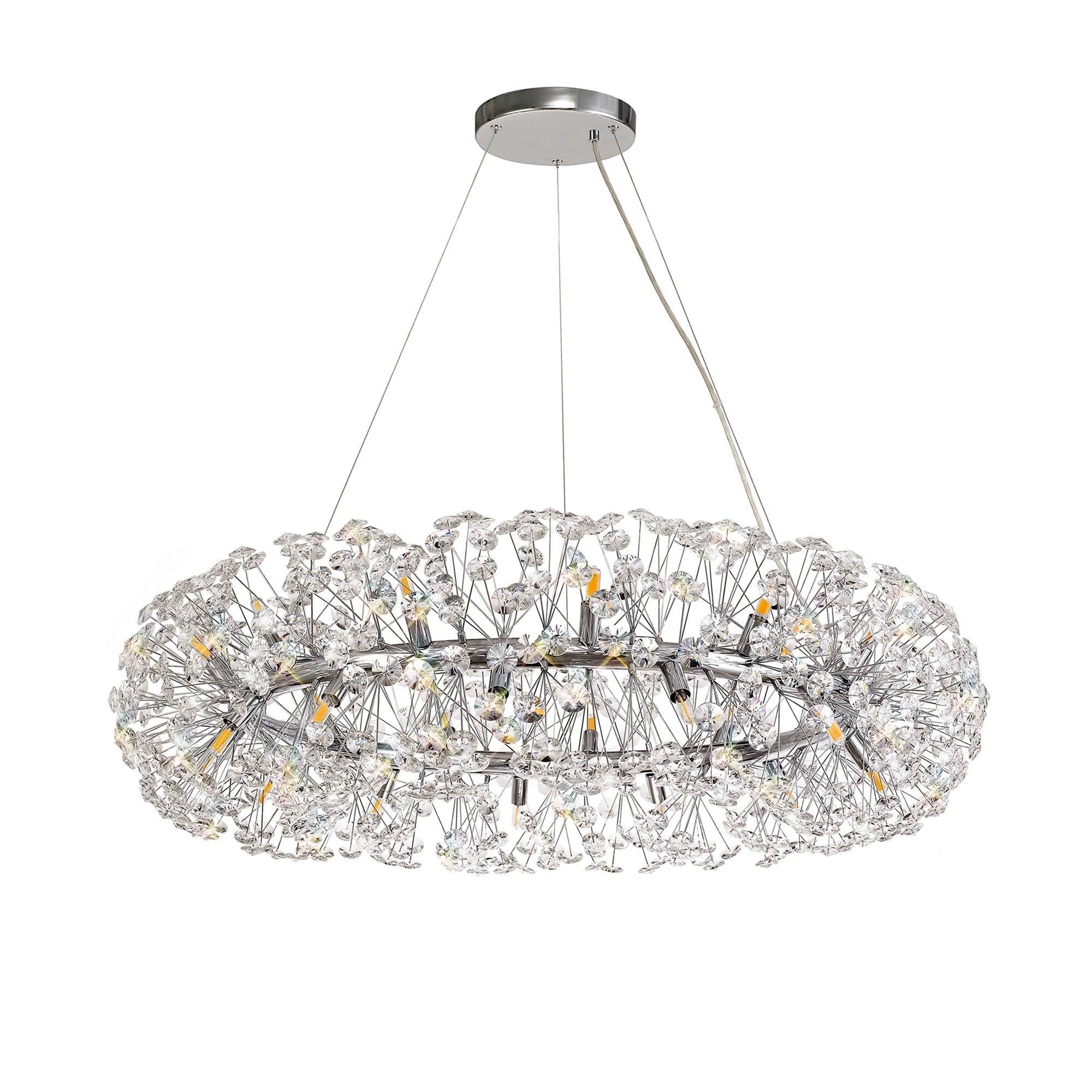 Bellagio Crystal Ceiling Light 12/20/26/36 Light G9 French Gold/Crystal, Chrome/Crystal - Image 7