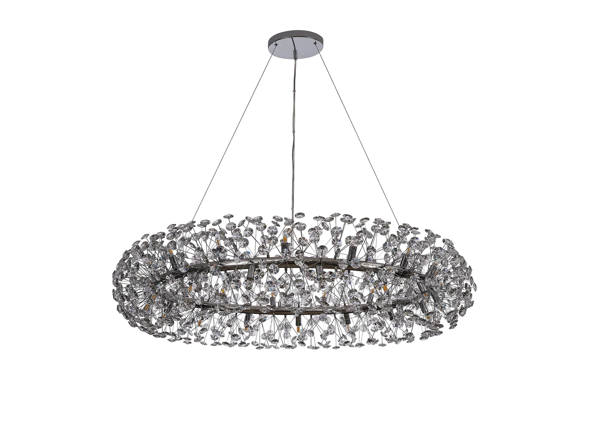 Bellagio Crystal Ceiling Light 12/20/26/36 Light G9 French Gold/Crystal, Chrome/Crystal - Image 9