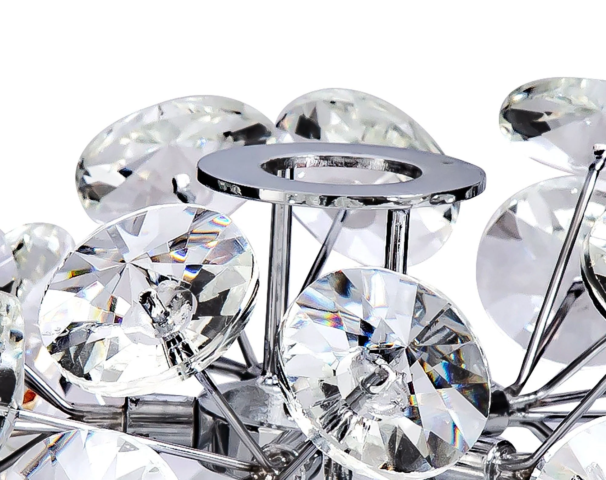 Bellagio Non-Electric G9 Shade French Gold/Crystal, Polished Chrome/Crystal - Image 3