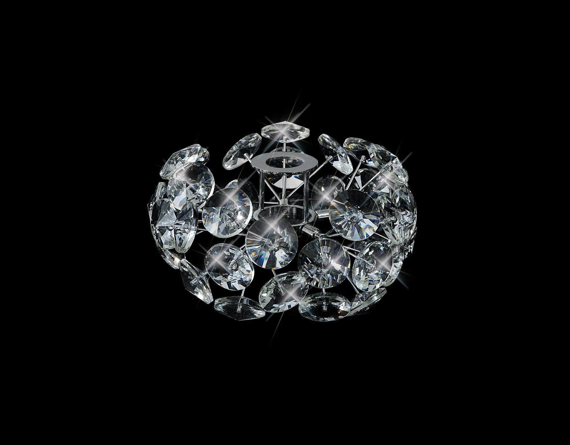 Bellagio Non-Electric G9 Shade French Gold/Crystal, Polished Chrome/Crystal - Image 4