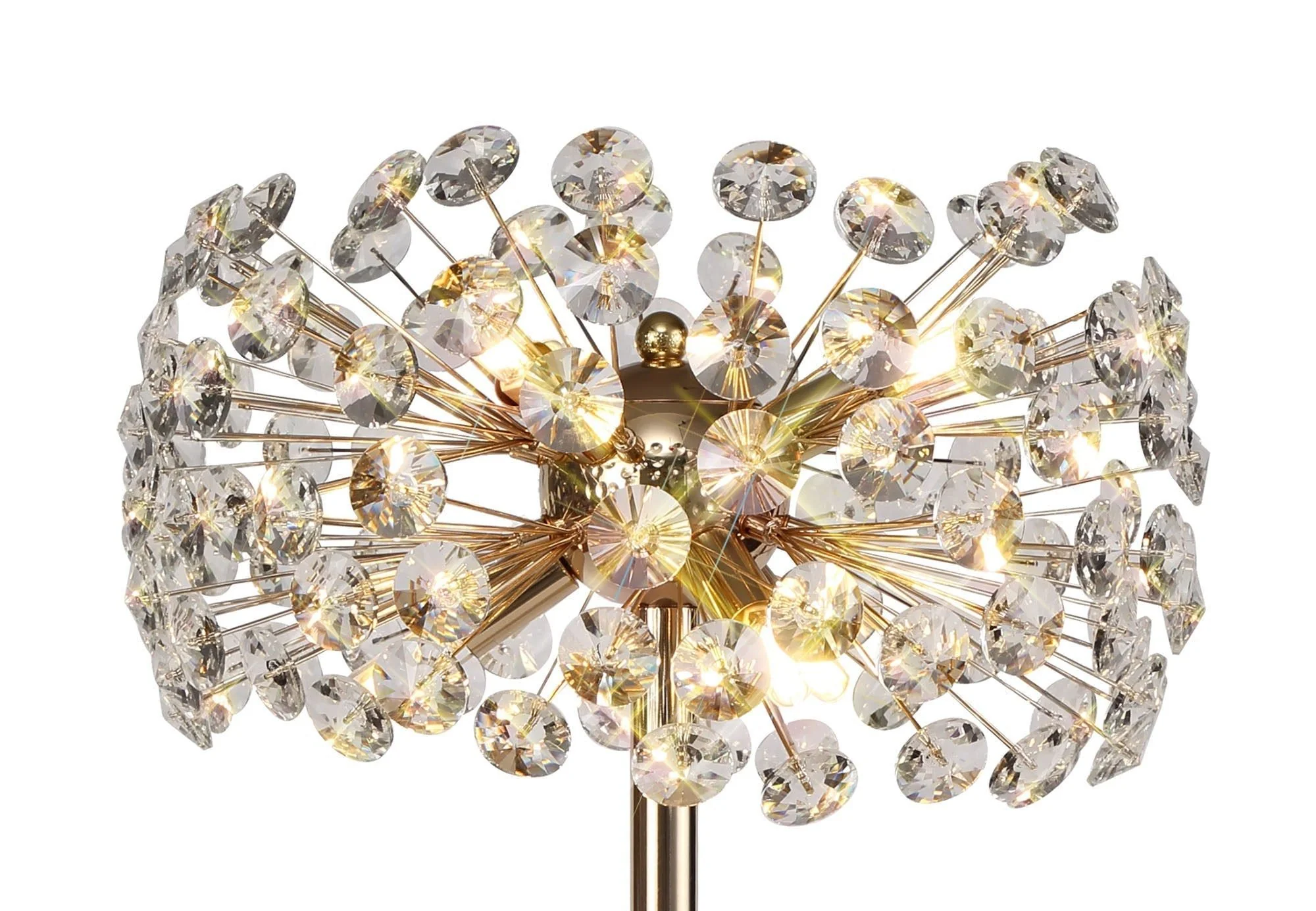 Bellagio Table Lamp 6 Light G9 French Gold/Crystal, Chrome/Crystal -Finish - Image 3