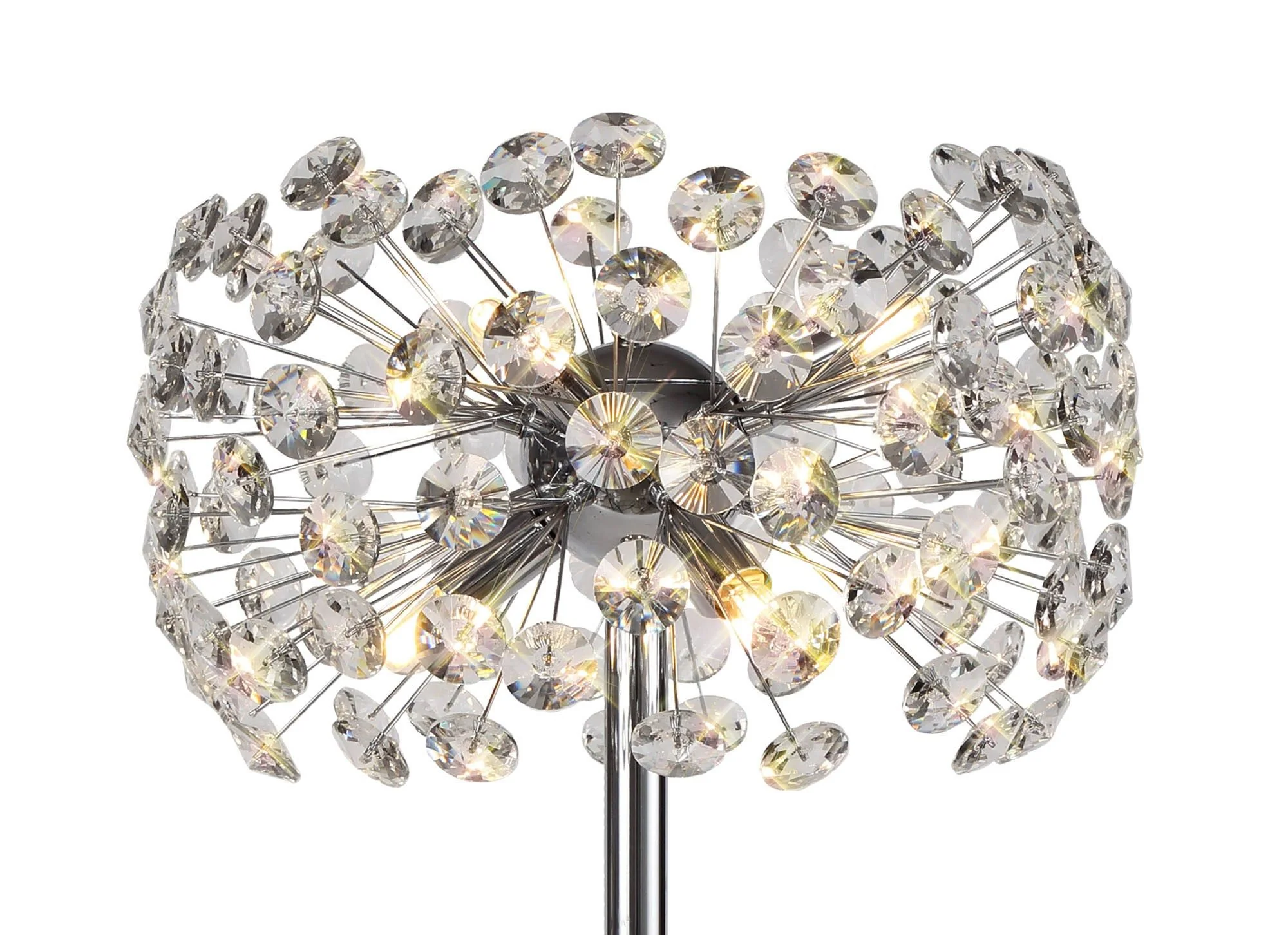 Bellagio Table Lamp 6 Light G9 French Gold/Crystal, Chrome/Crystal -Finish - Image 6