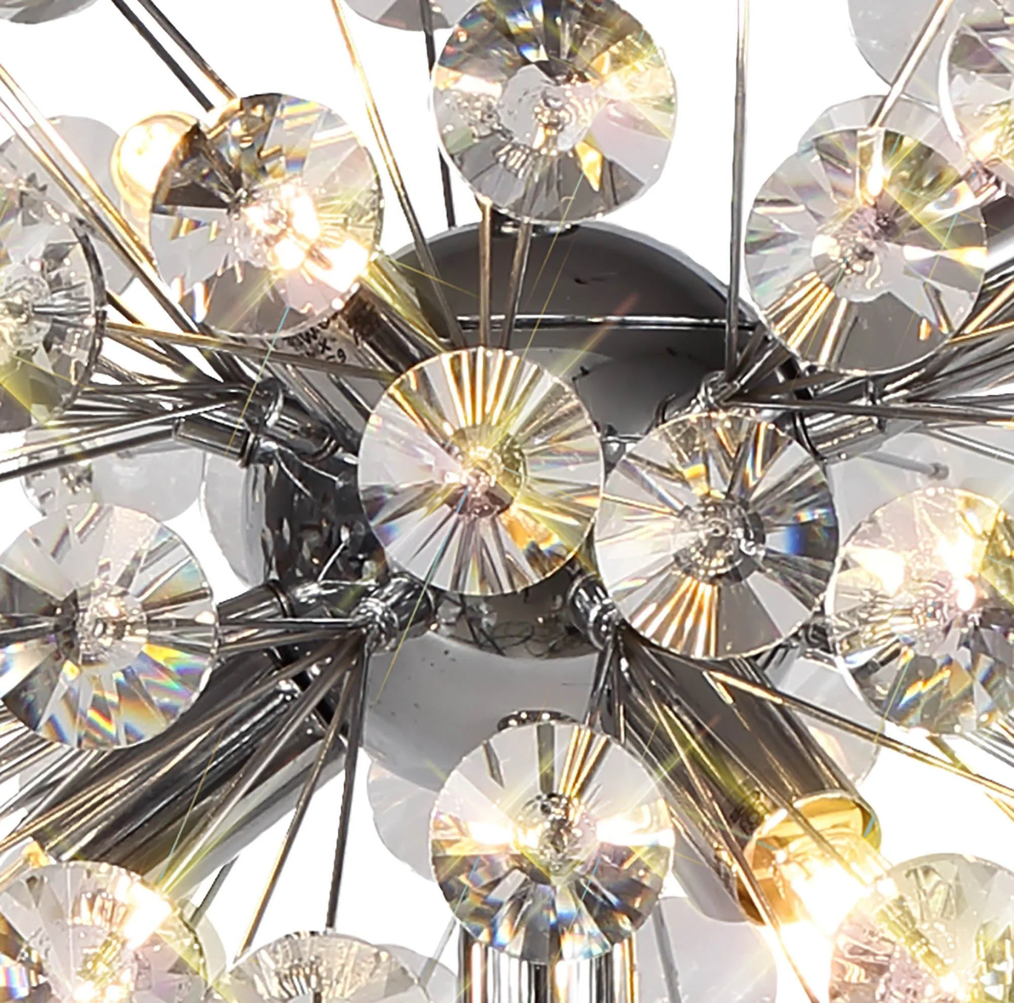 Bellagio Table Lamp 6 Light G9 French Gold/Crystal, Chrome/Crystal -Finish - Image 7