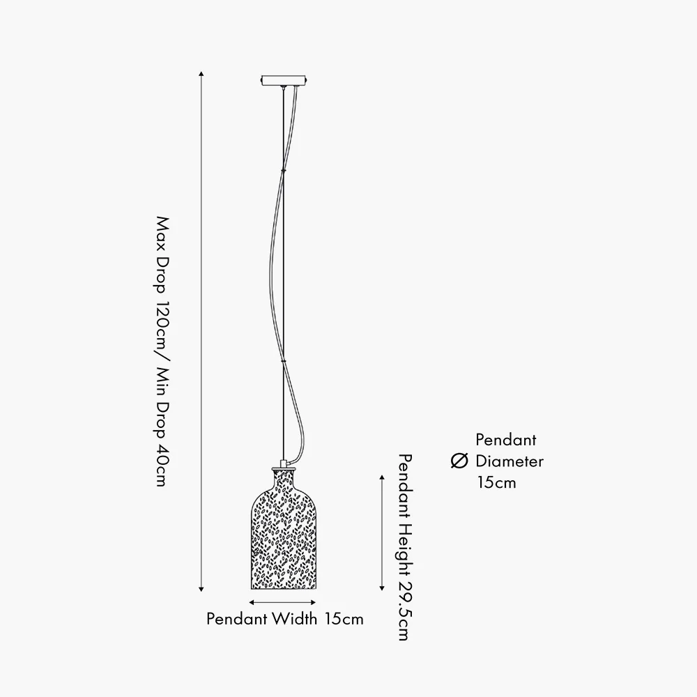 Bellamy Bubble Pendant - Clear Glass - Image 3