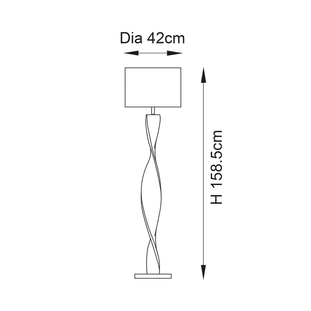Bellatrix Floor Lamp -Wood Finish E27 - Image 10
