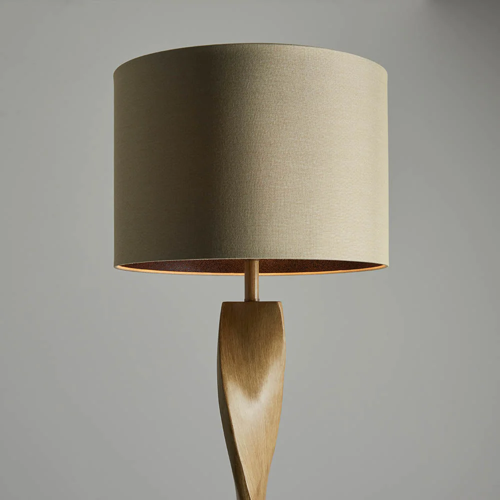Bellatrix Floor Lamp -Wood Finish E27 - Image 5