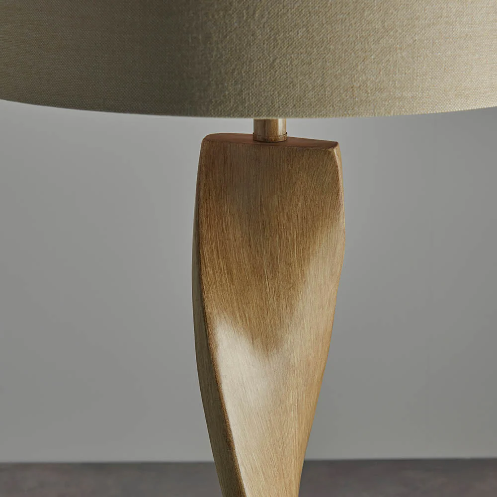 Bellatrix Floor Lamp -Wood Finish E27 - Image 7