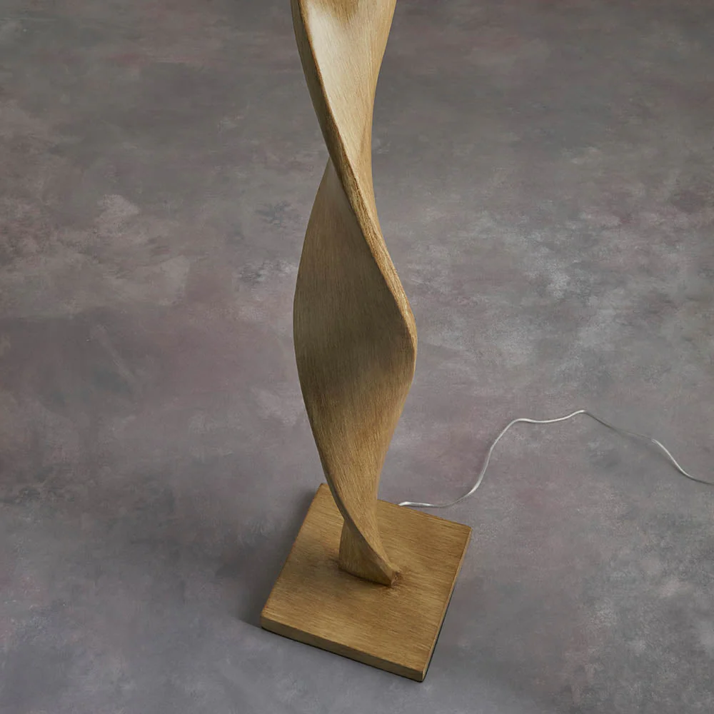 Bellatrix Floor Lamp -Wood Finish E27 - Image 8