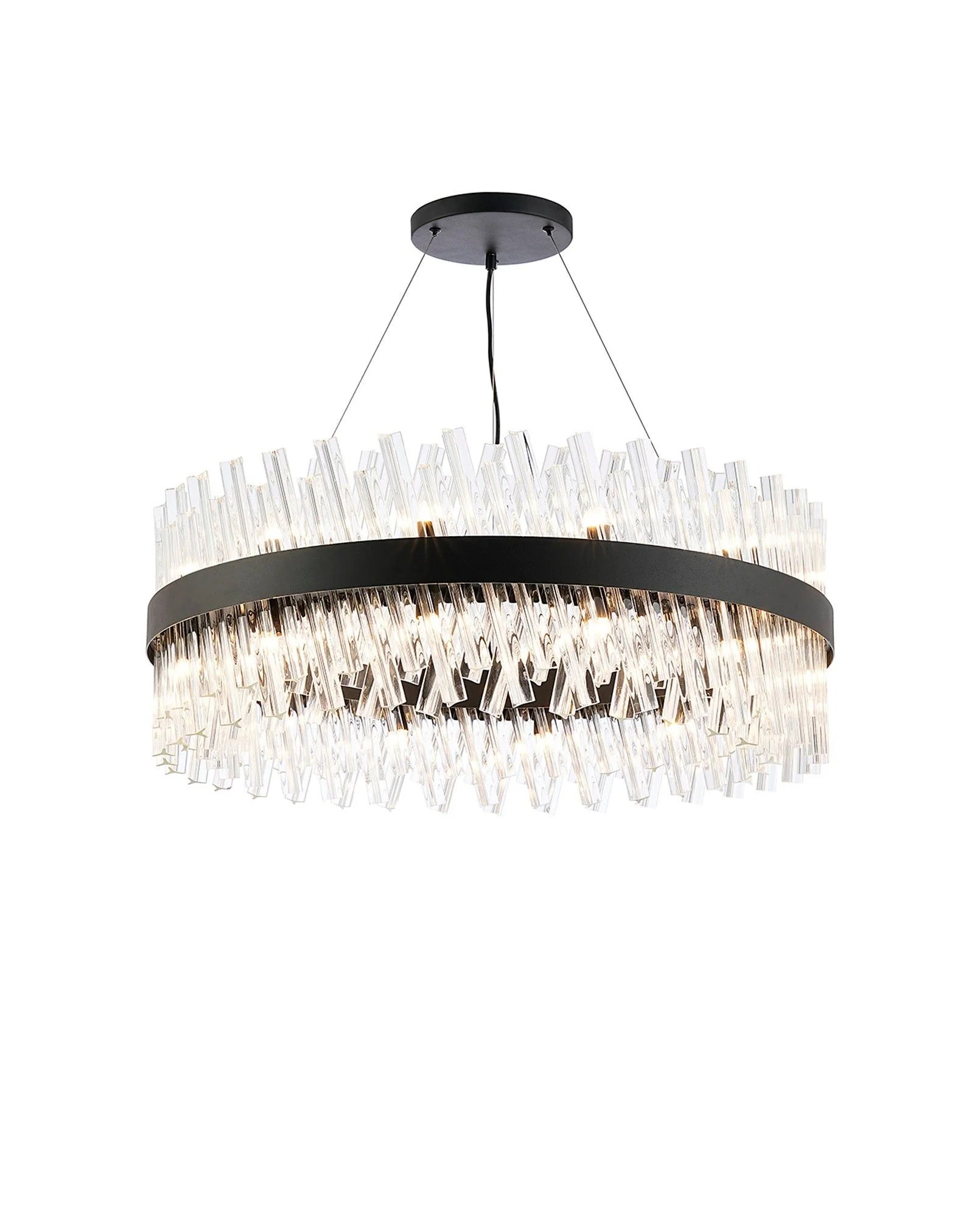 Bellina 18/32/34Lt Round Pendant, Brass/Nickel/Black - Various Finishes - Image 12