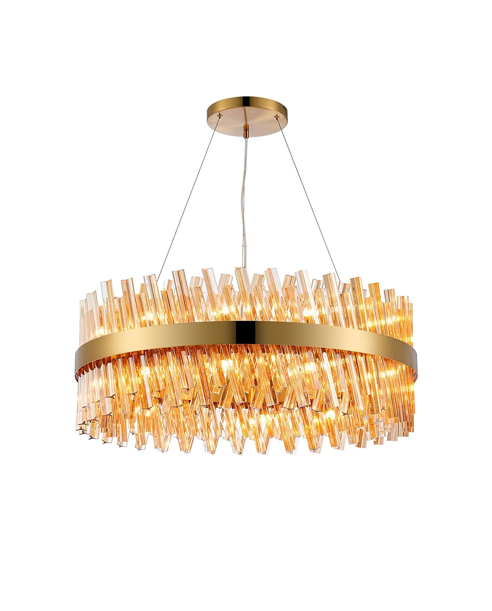 Bellina 18/32/34Lt Round Pendant, Brass/Nickel/Black - Various Finishes - Image 14