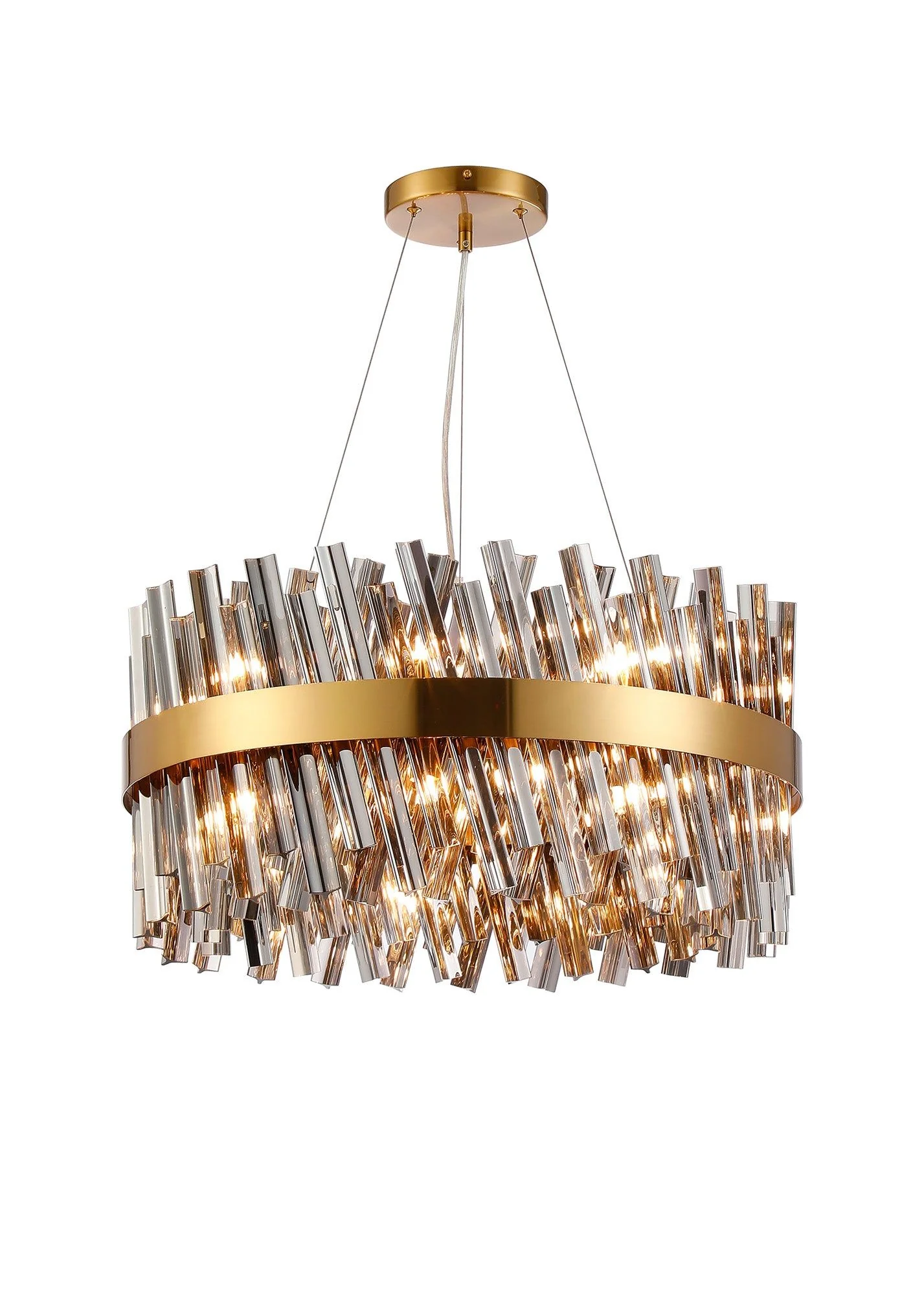 Bellina 18/32/34Lt Round Pendant, Brass/Nickel/Black - Various Finishes - Image 2