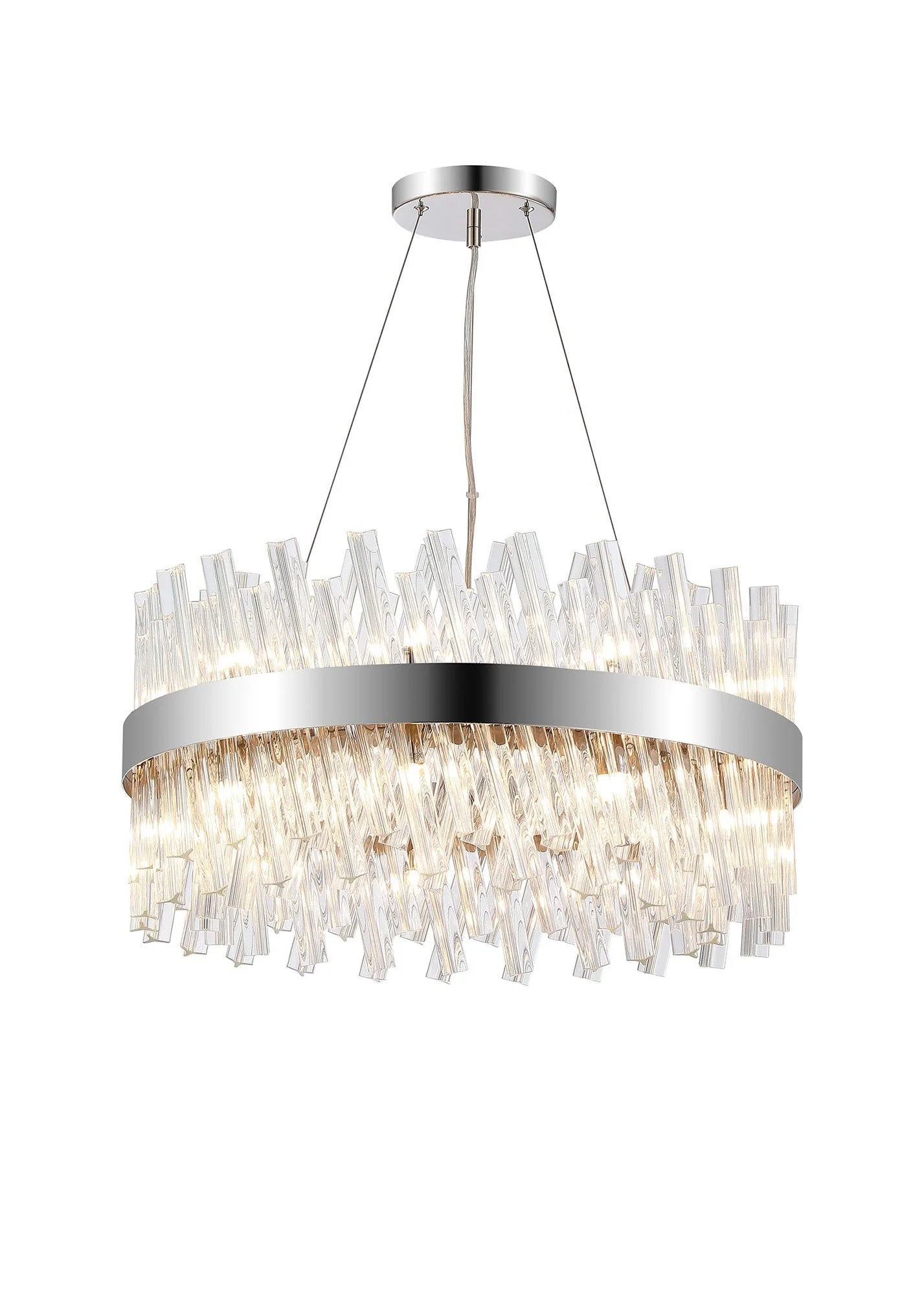 Bellina 18/32/34Lt Round Pendant, Brass/Nickel/Black - Various Finishes - Image 4