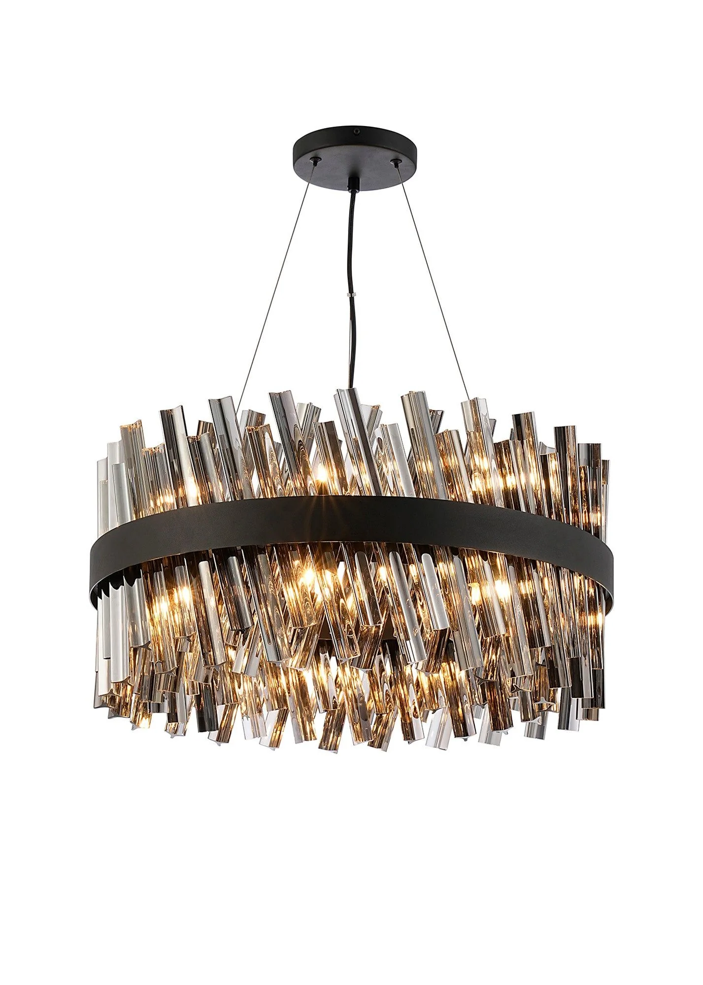Bellina 18/32/34Lt Round Pendant, Brass/Nickel/Black - Various Finishes - Image 8