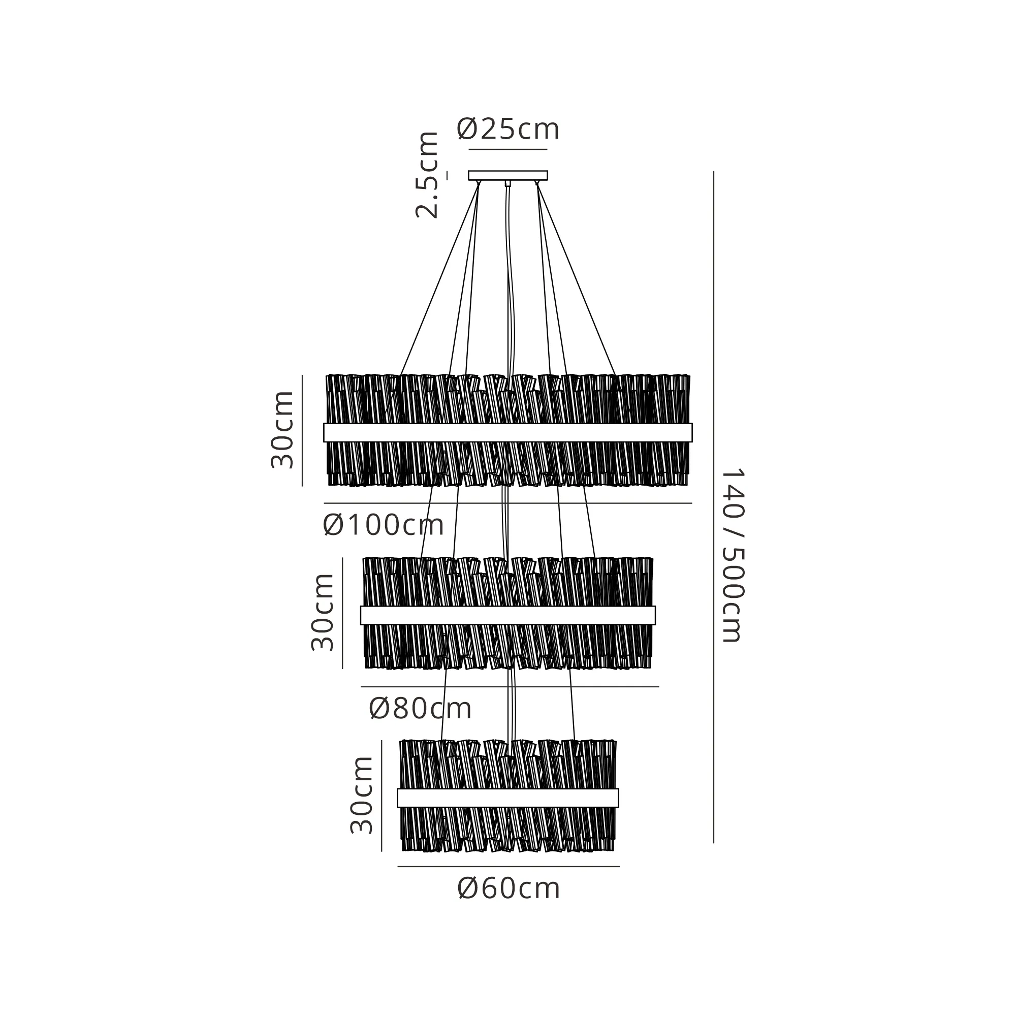 Bellina 2/3/4 Tier Chandelier - Various Sizes & Finishes - Image 106