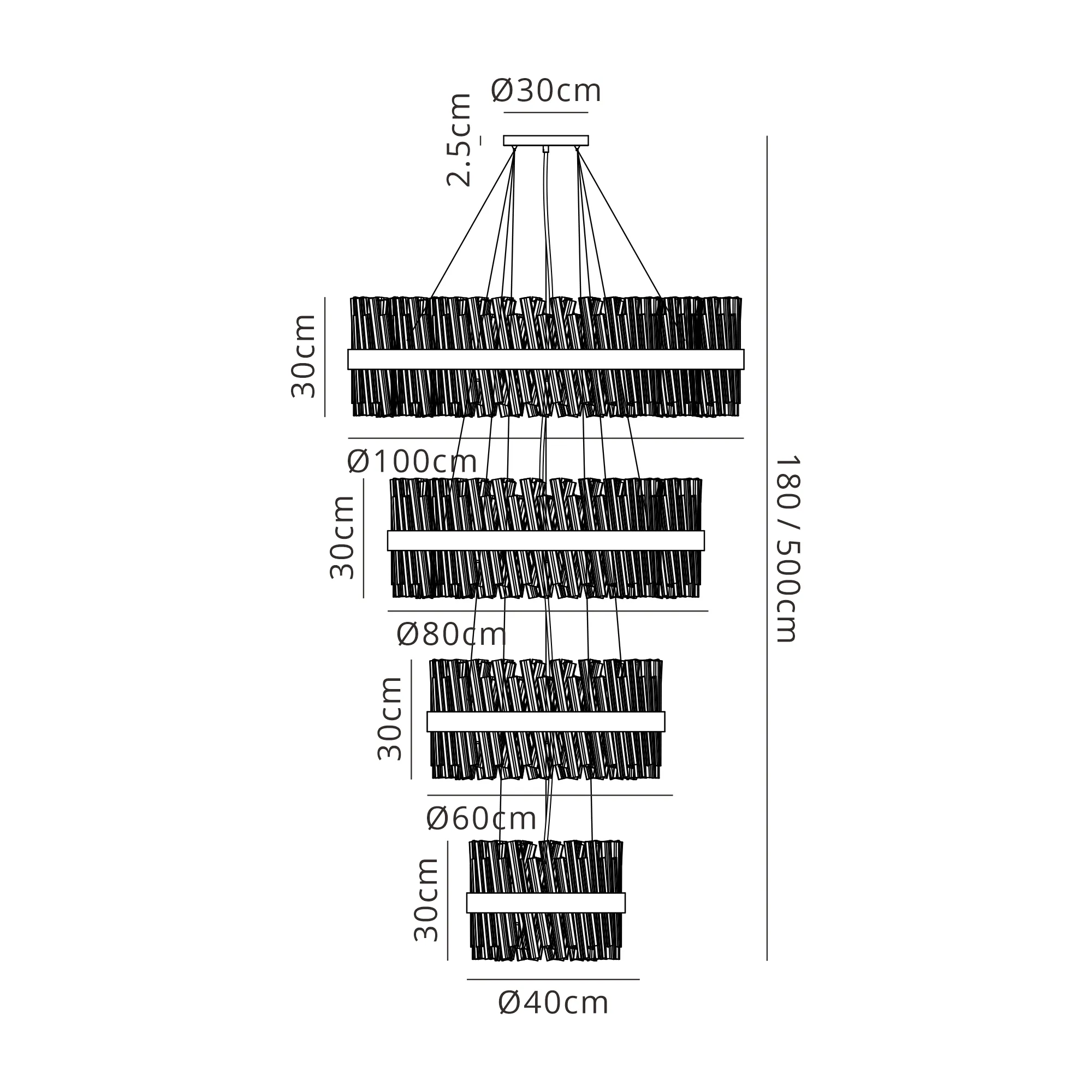 Bellina 2/3/4 Tier Chandelier - Various Sizes & Finishes - Image 91