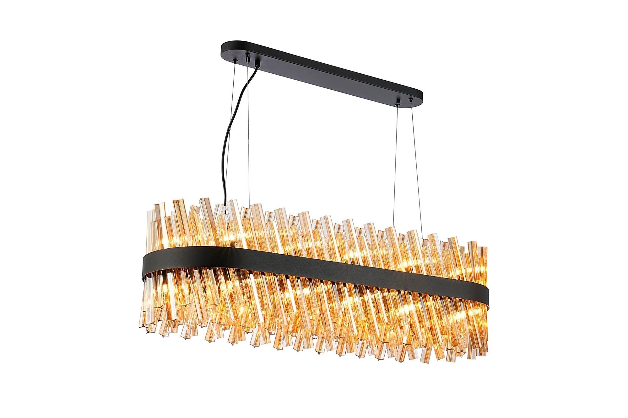 Bellina 24/36Lt Oblong Pendant, Brass/Nickel/Black - Various Finishes - Image 2