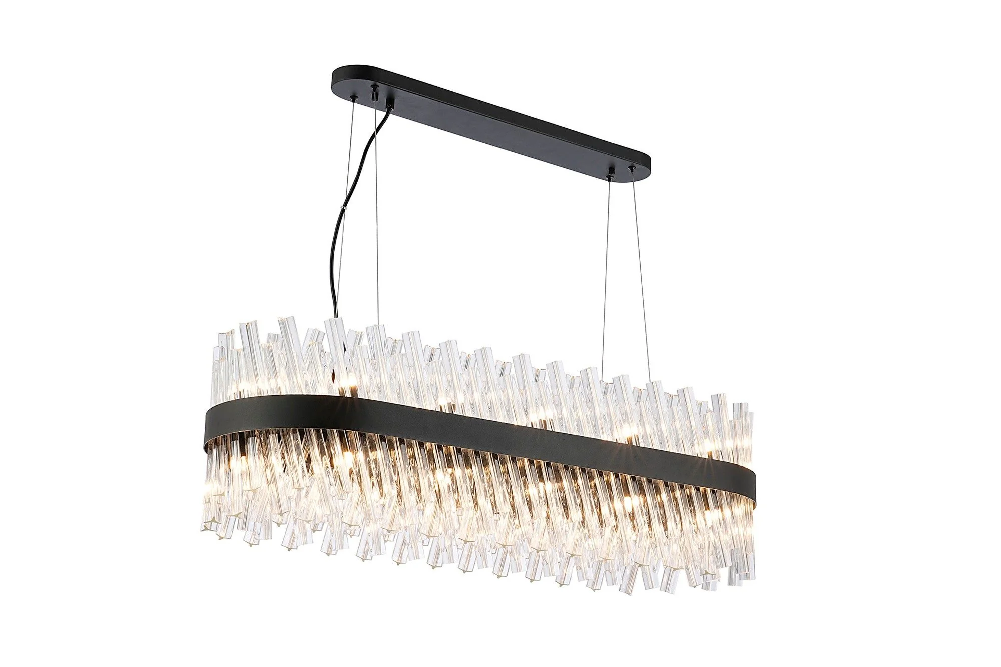 Bellina 24/36Lt Oblong Pendant, Brass/Nickel/Black - Various Finishes - Image 3