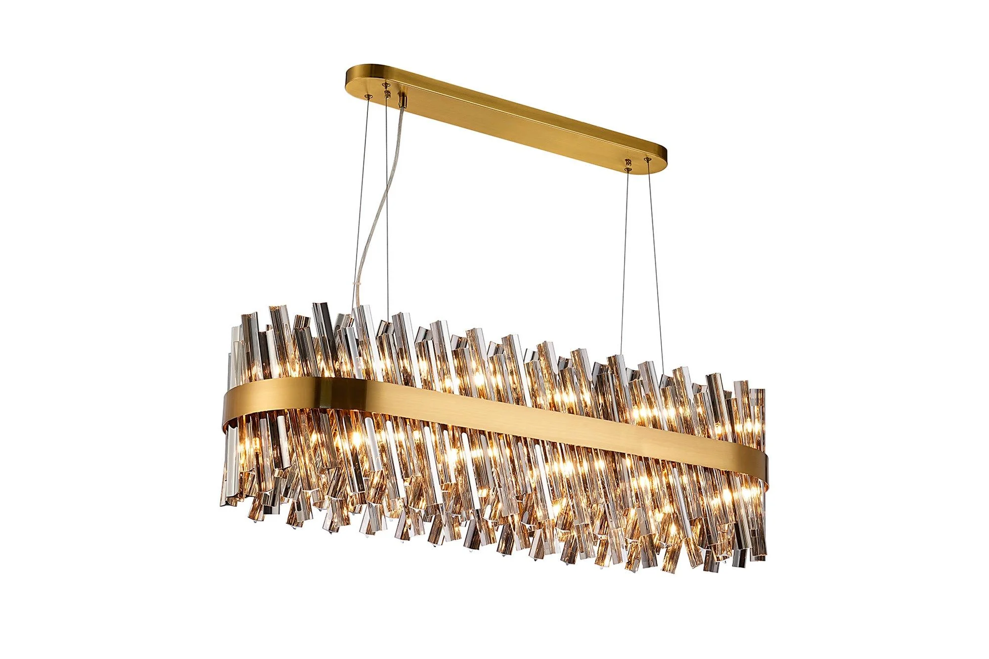 Bellina 24/36Lt Oblong Pendant, Brass/Nickel/Black - Various Finishes - Image 7