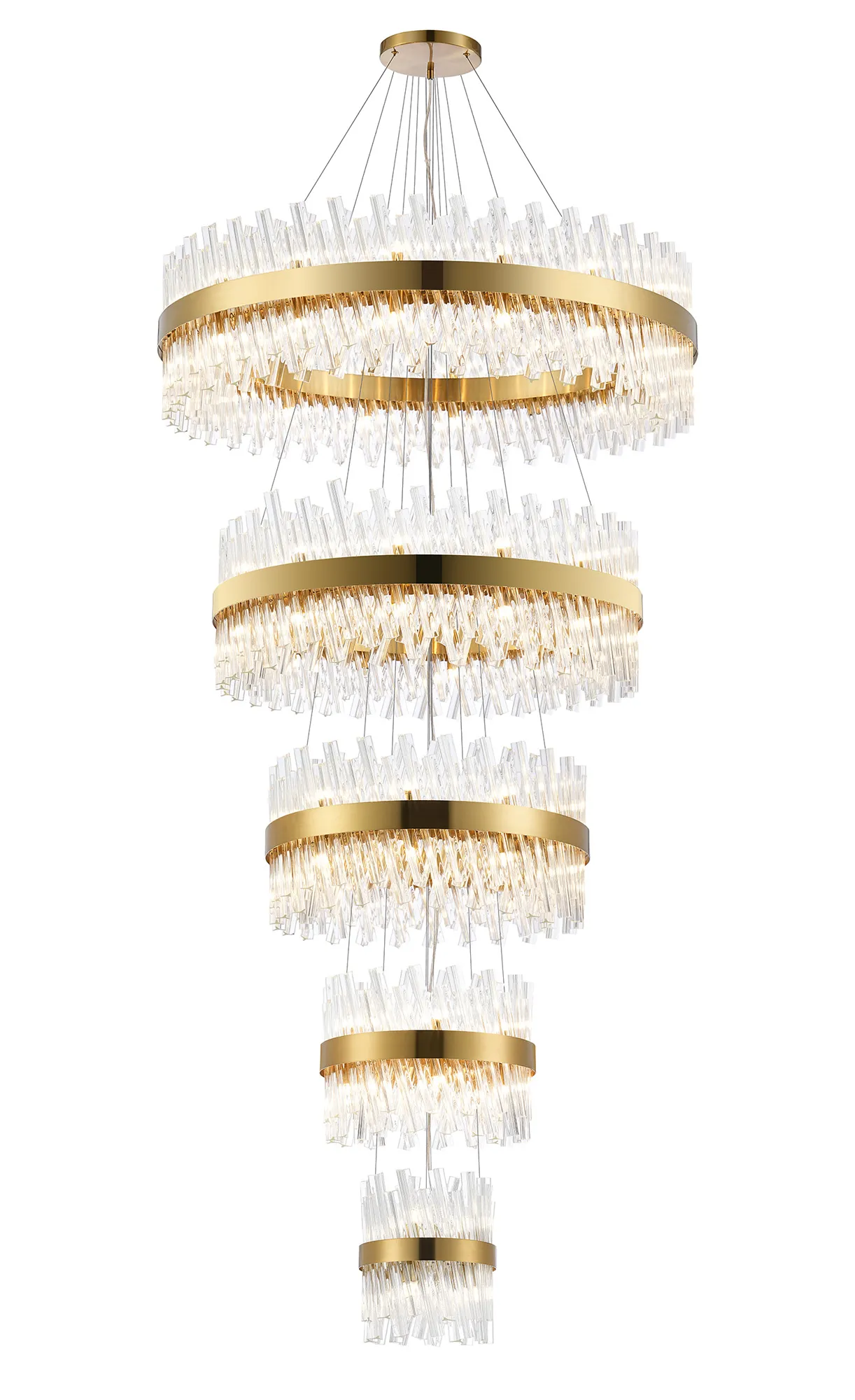 Bellina 5 Tier Chandelier- Various Finishes - Image 11