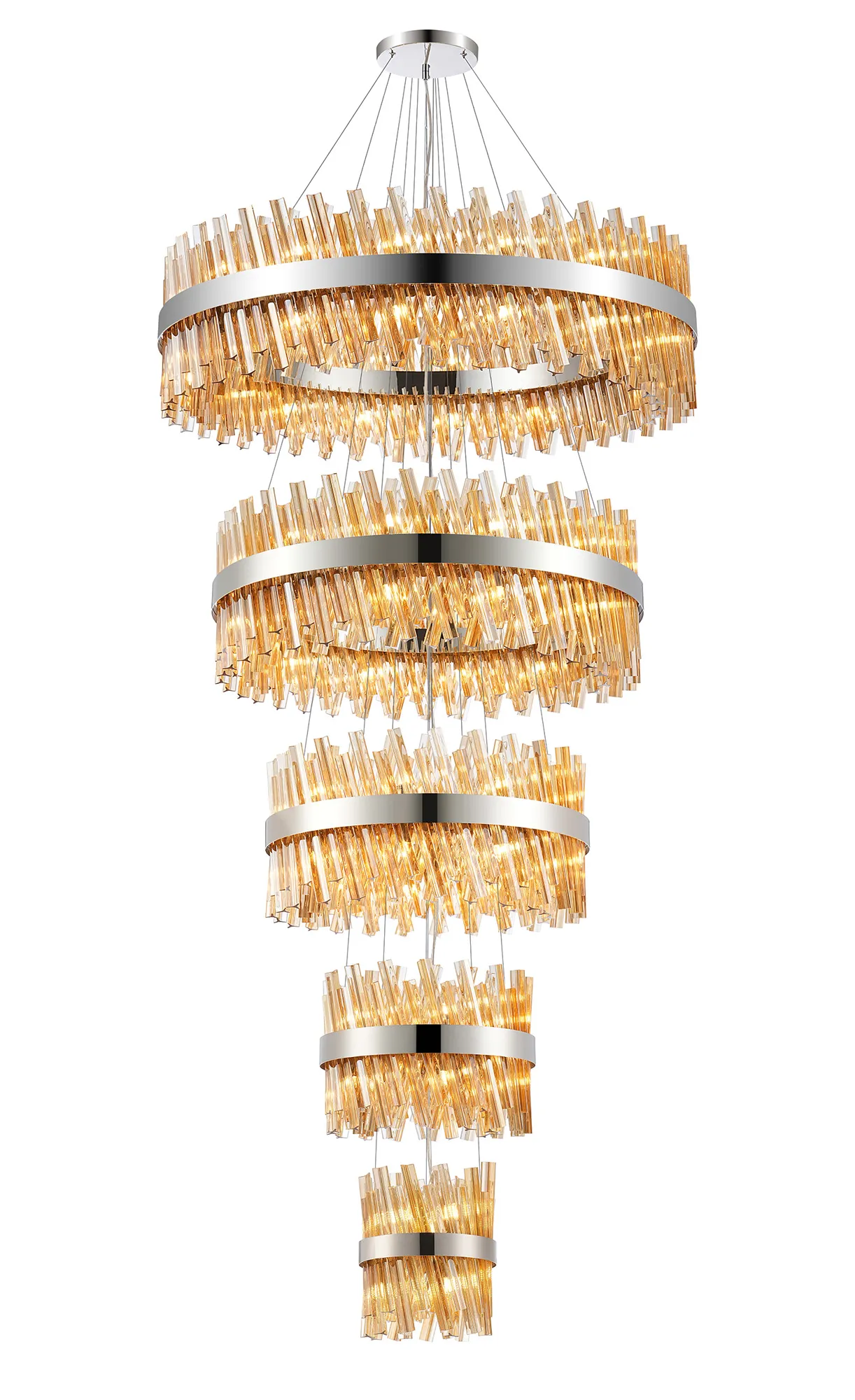 Bellina 5 Tier Chandelier- Various Finishes - Image 12