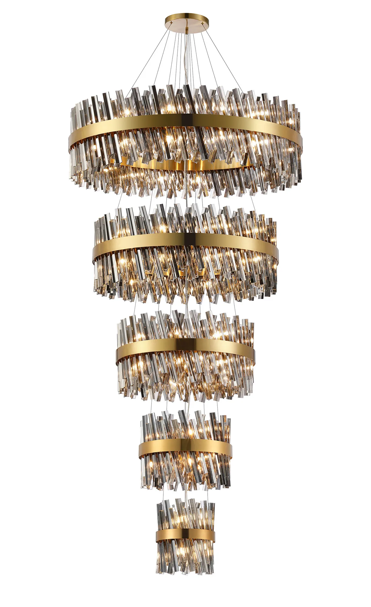 Bellina 5 Tier Chandelier- Various Finishes - Image 13