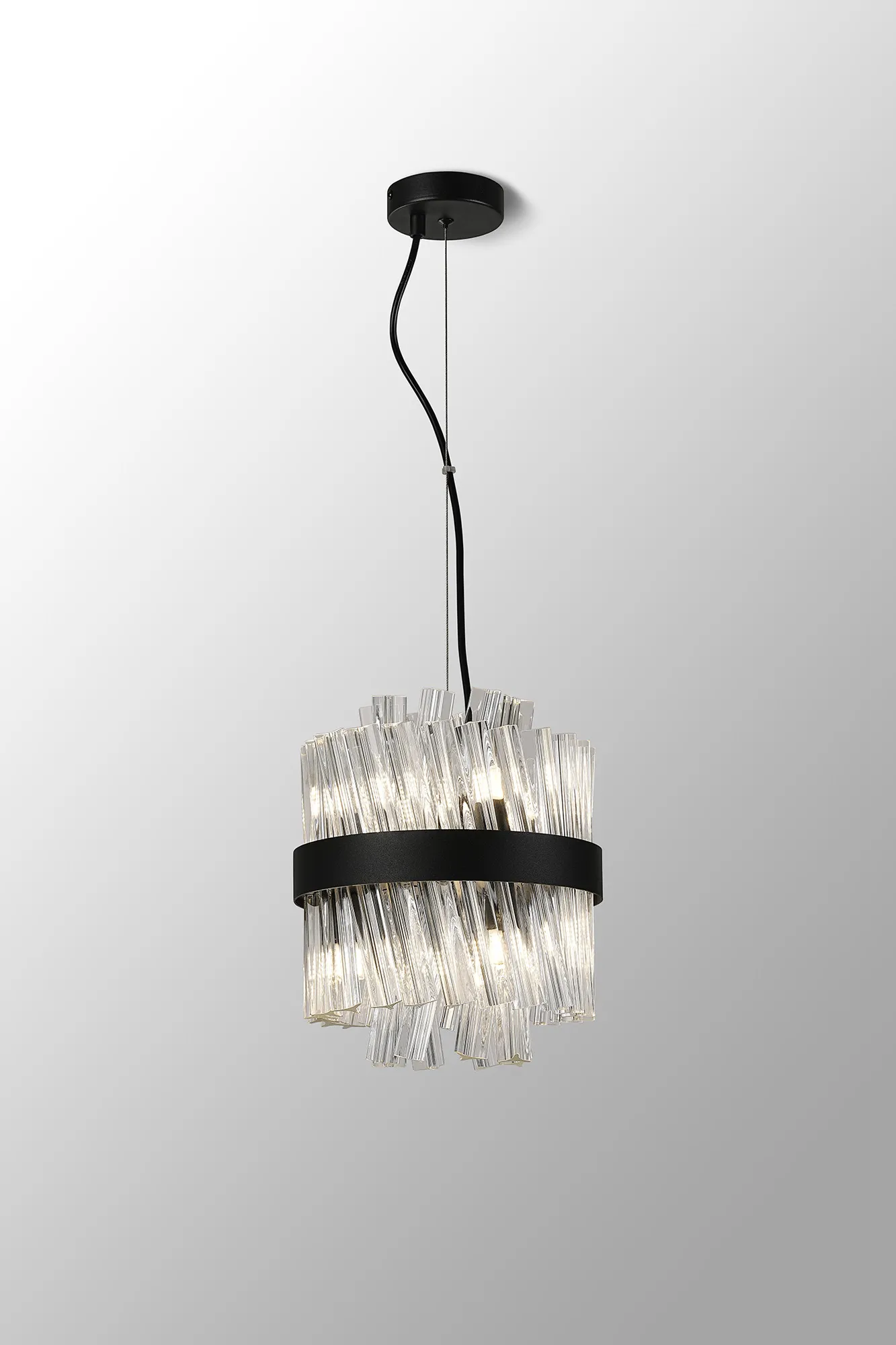 Bellina 6/10Lt Round Pendant, Brass/Nickel/Black - Various Finishes - Image 12