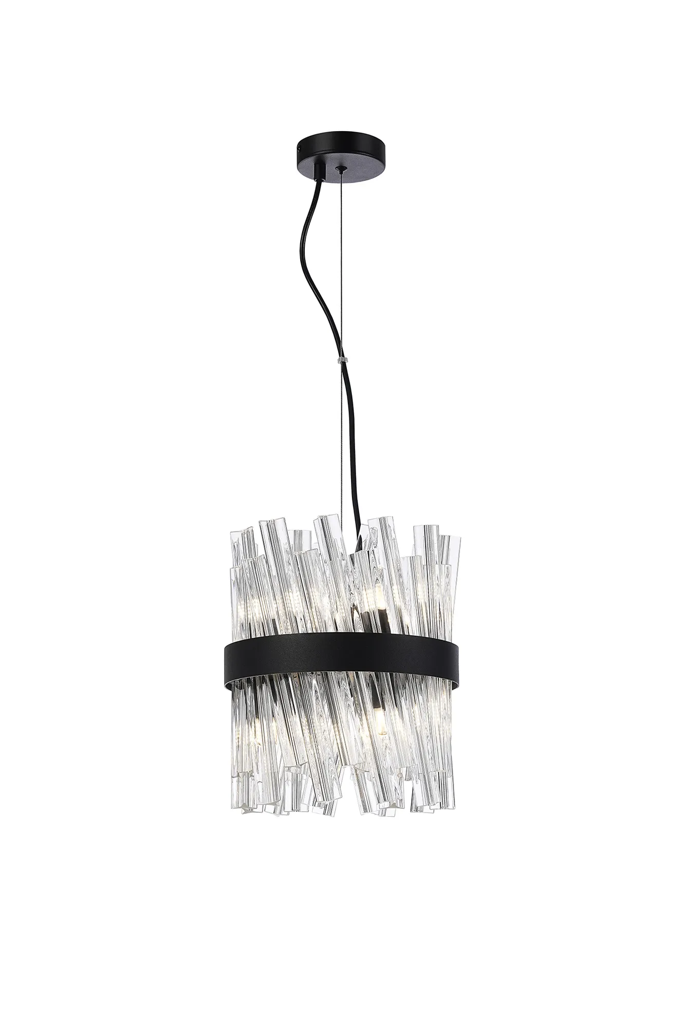 Bellina 6/10Lt Round Pendant, Brass/Nickel/Black - Various Finishes - Image 13