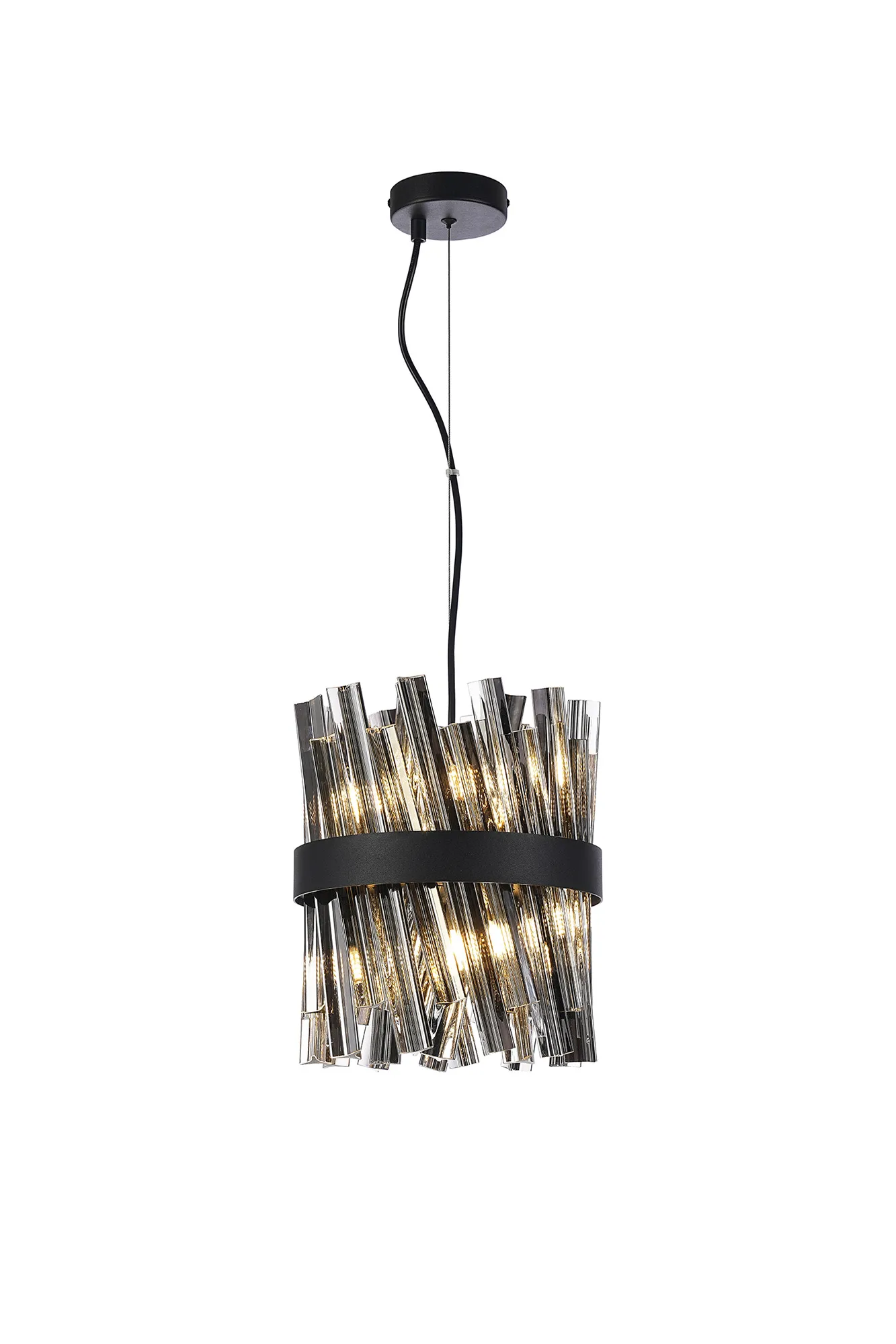 Bellina 6/10Lt Round Pendant, Brass/Nickel/Black - Various Finishes - Image 16