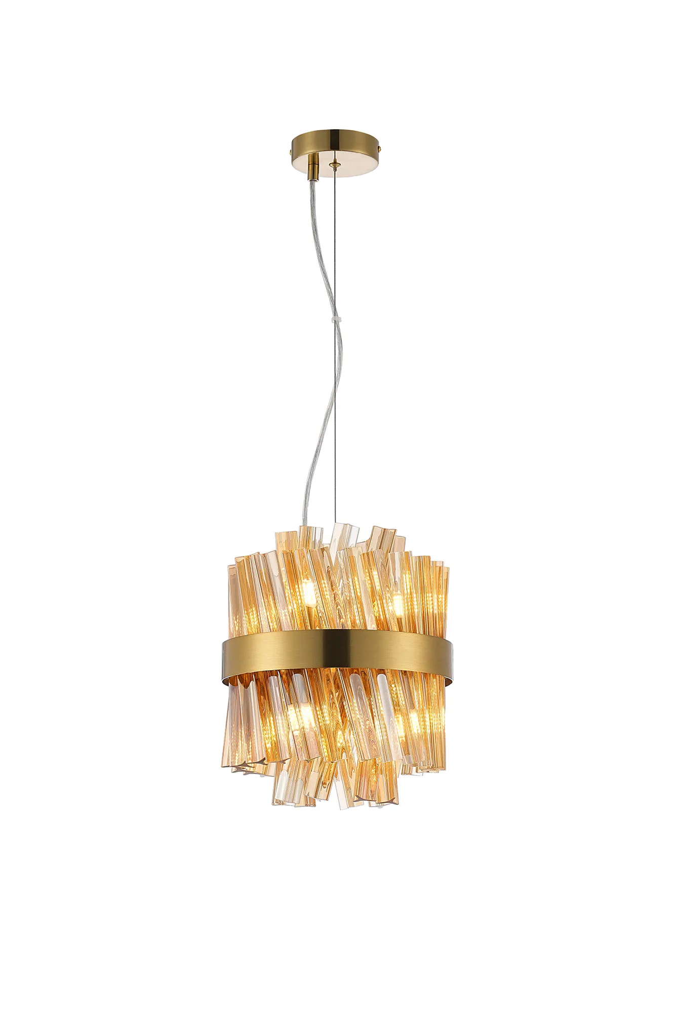 Bellina 6/10Lt Round Pendant, Brass/Nickel/Black - Various Finishes - Image 19