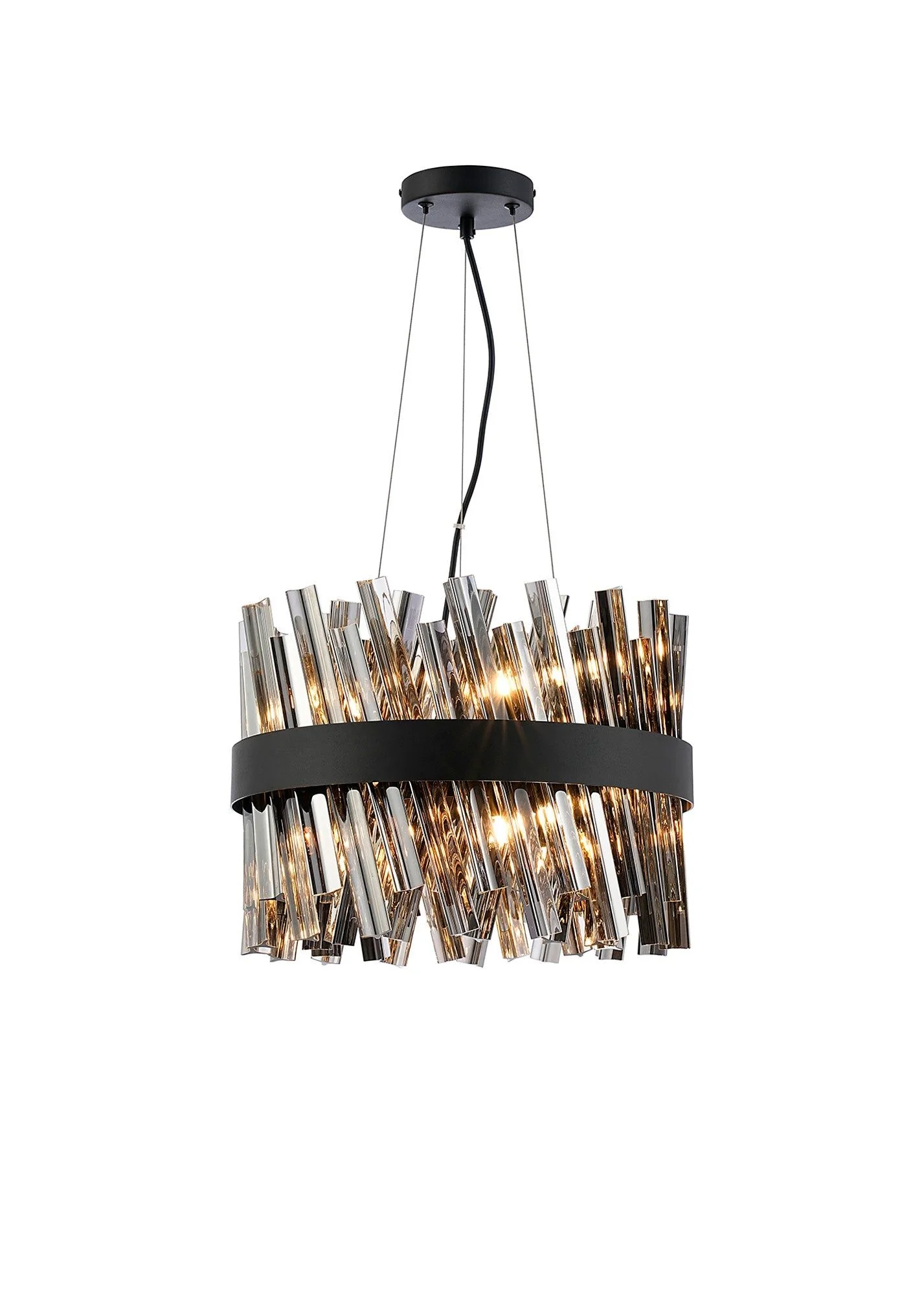 Bellina 6/10Lt Round Pendant, Brass/Nickel/Black - Various Finishes - Image 2