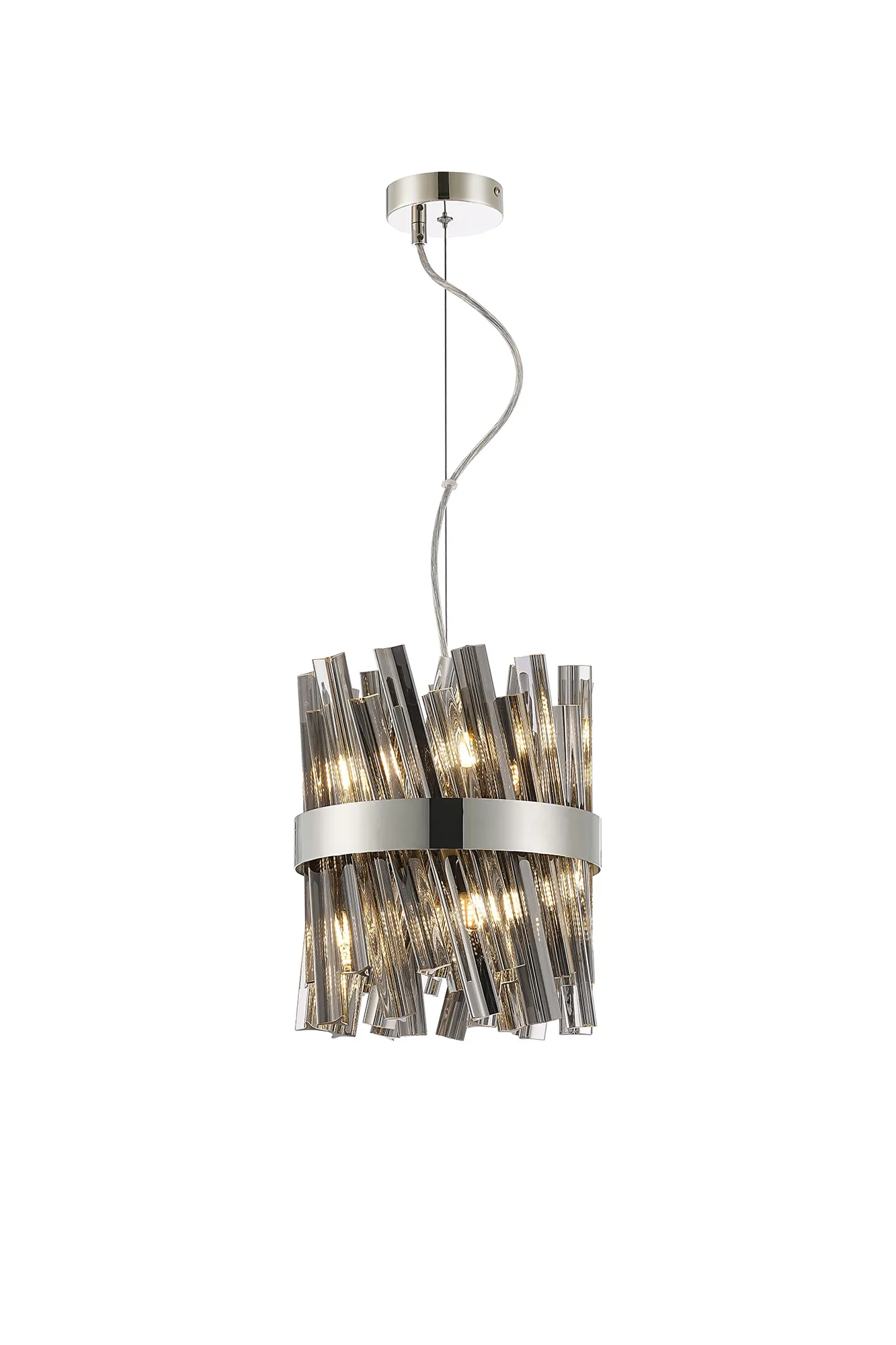 Bellina 6/10Lt Round Pendant, Brass/Nickel/Black - Various Finishes - Image 25