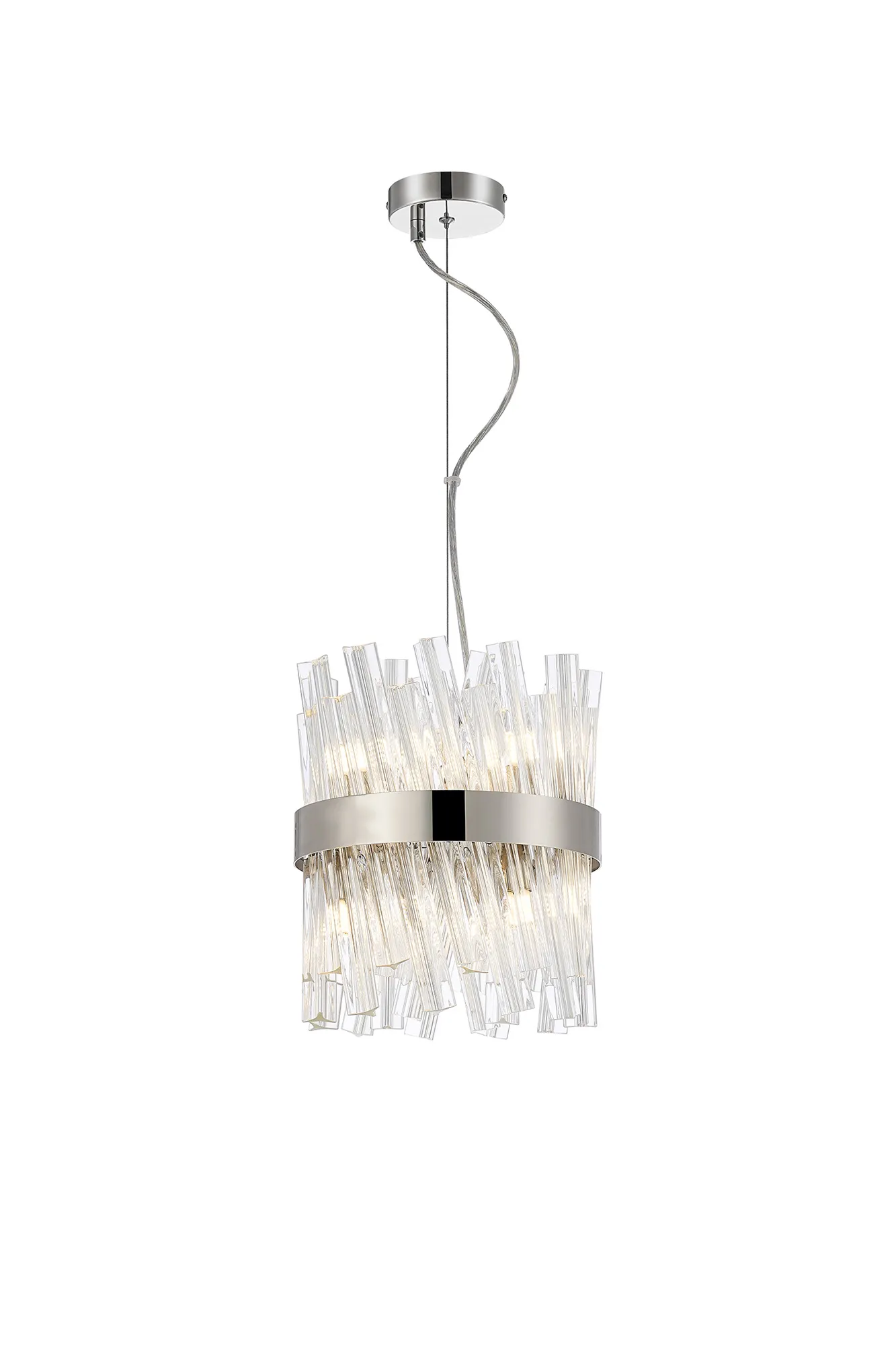 Bellina 6/10Lt Round Pendant, Brass/Nickel/Black - Various Finishes - Image 26