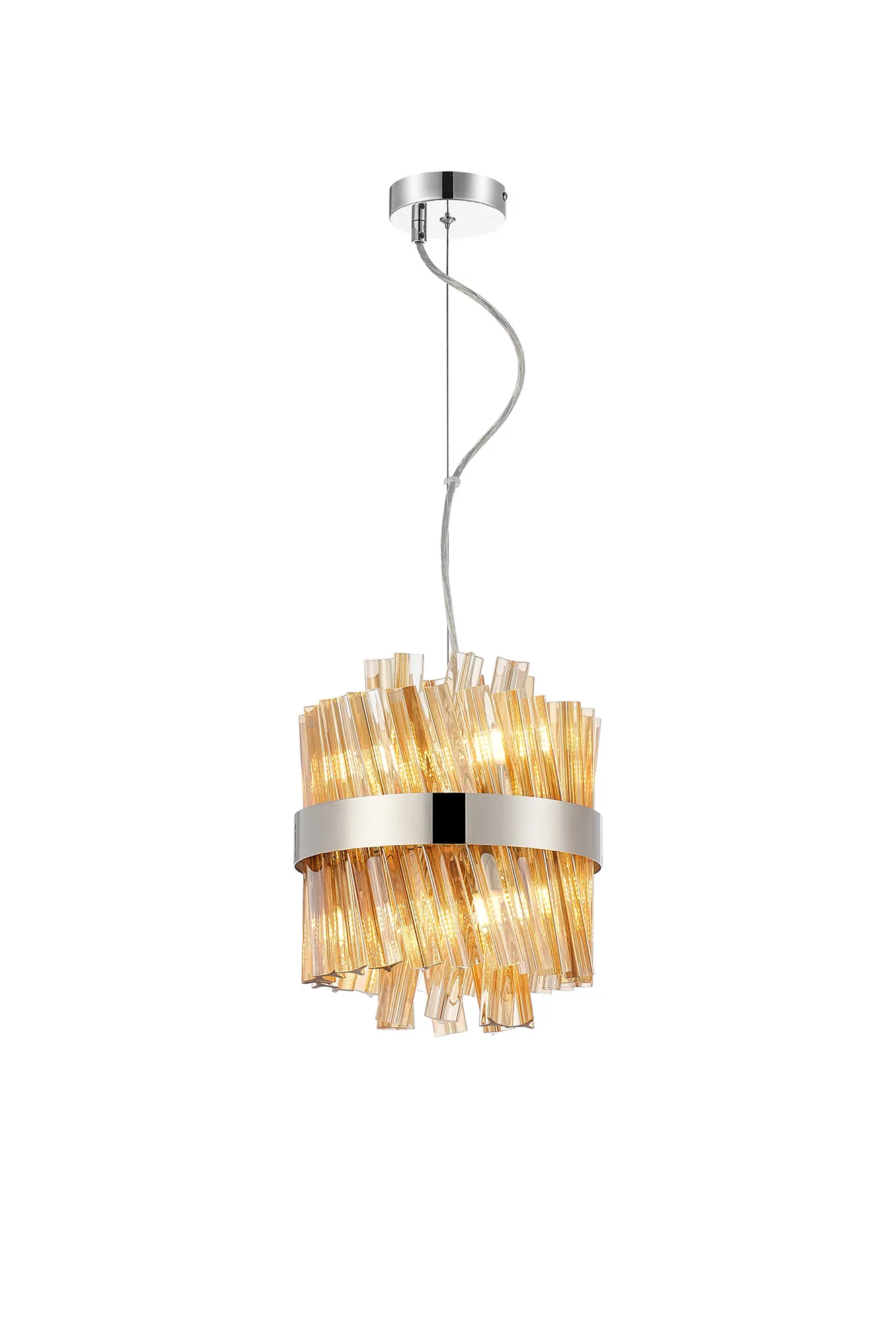 Bellina 6/10Lt Round Pendant, Brass/Nickel/Black - Various Finishes - Image 29