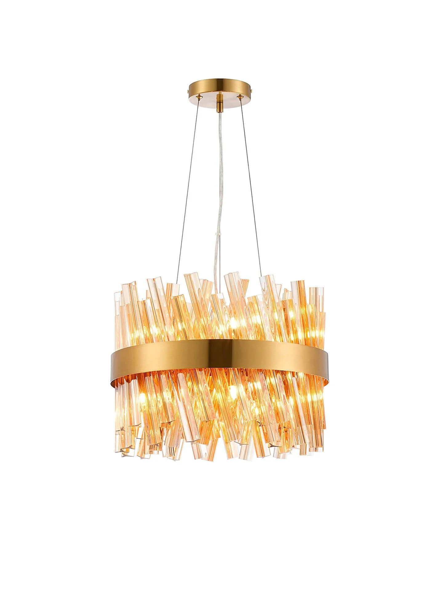Bellina 6/10Lt Round Pendant, Brass/Nickel/Black - Various Finishes - Image 3