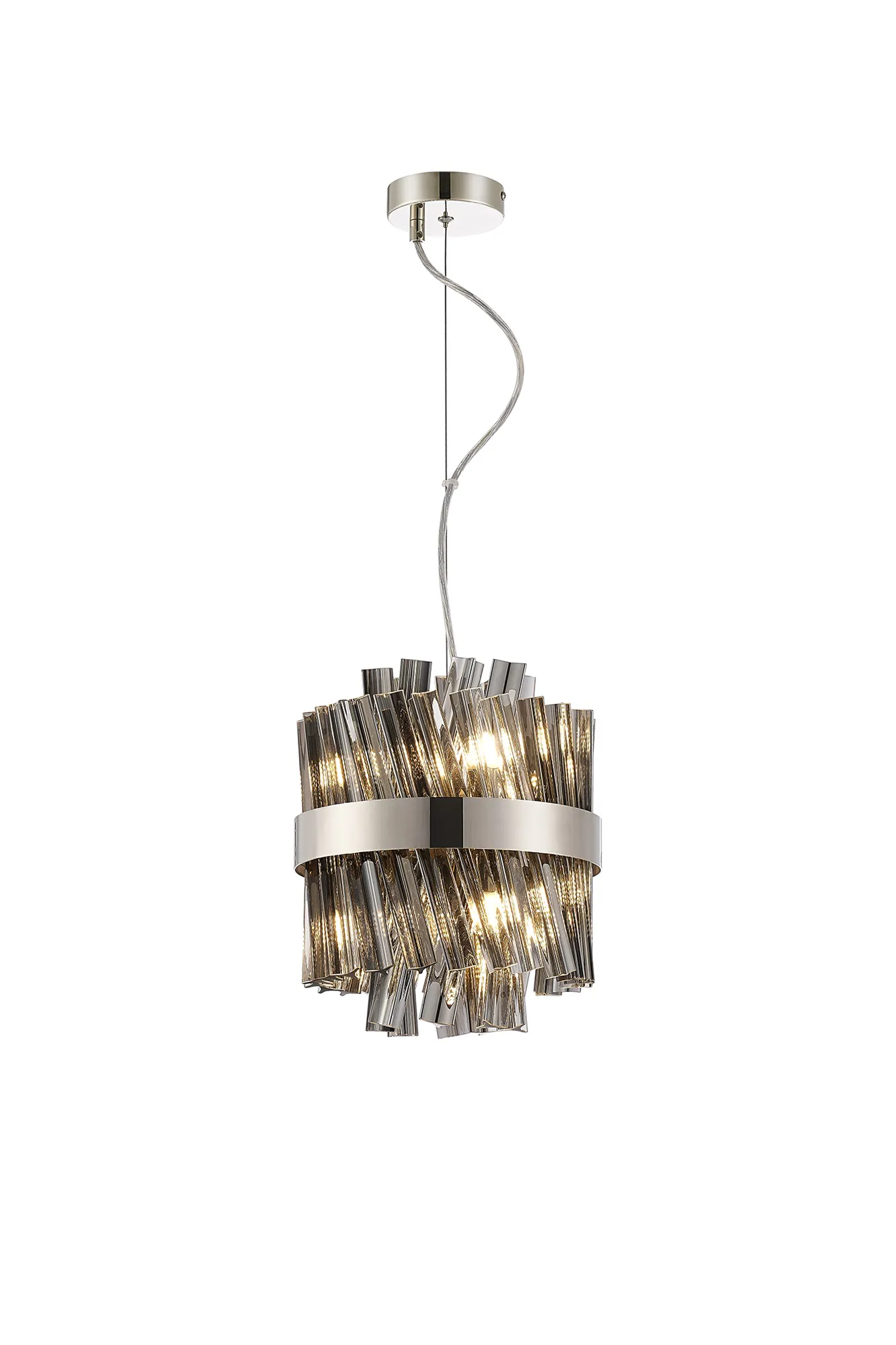 Bellina 6/10Lt Round Pendant, Brass/Nickel/Black - Various Finishes - Image 31