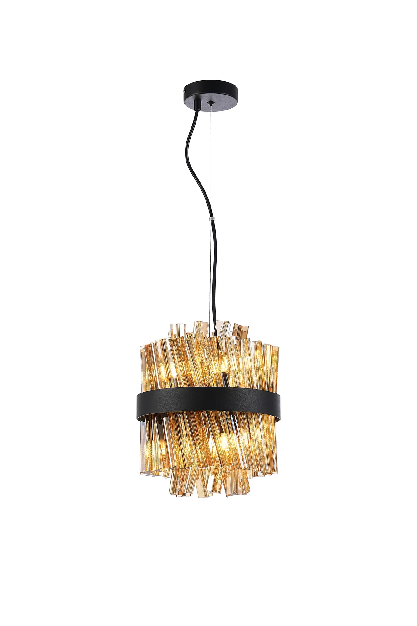 Bellina 6/10Lt Round Pendant, Brass/Nickel/Black - Various Finishes - Image 32