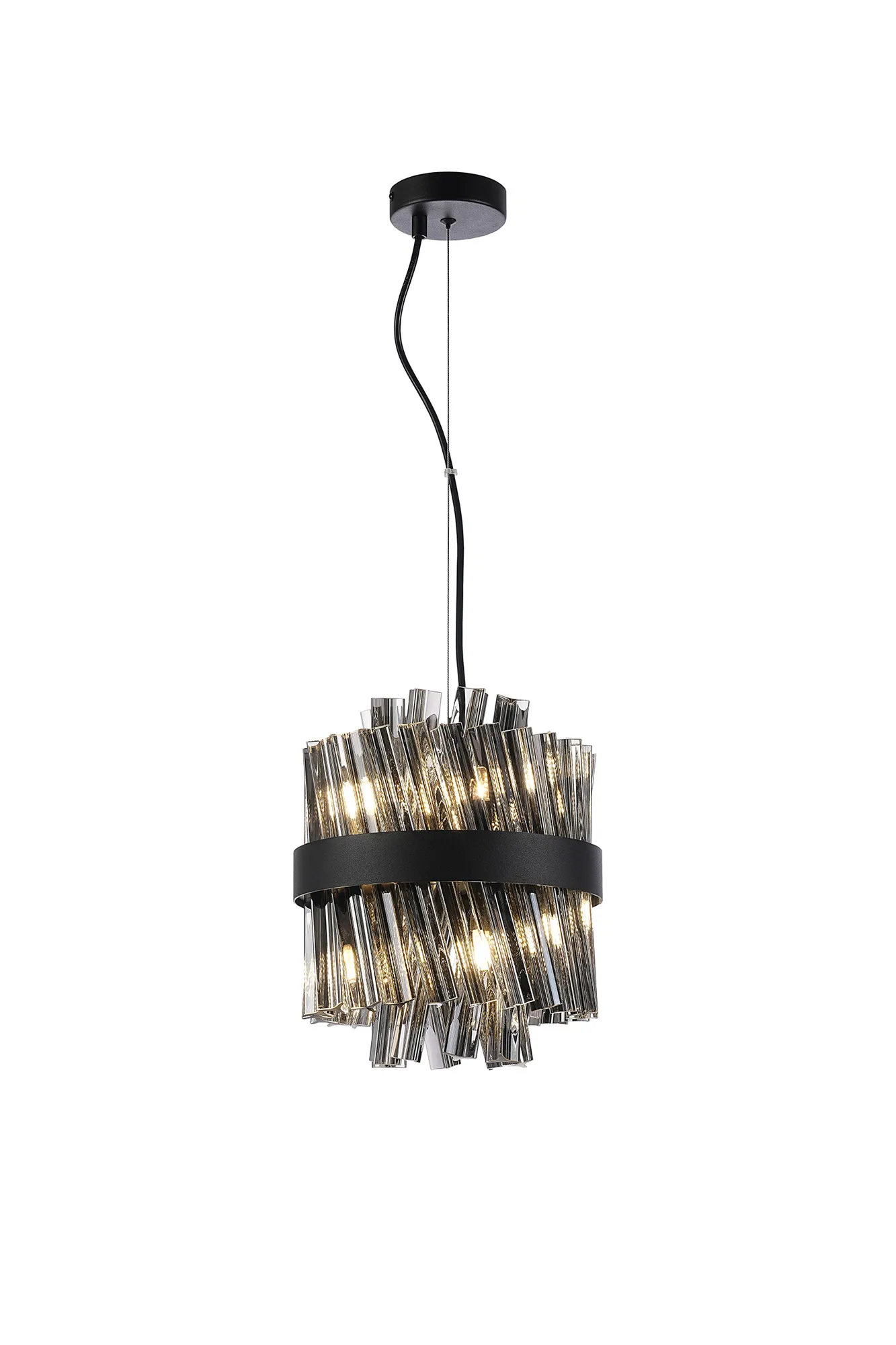 Bellina 6/10Lt Round Pendant, Brass/Nickel/Black - Various Finishes - Image 34
