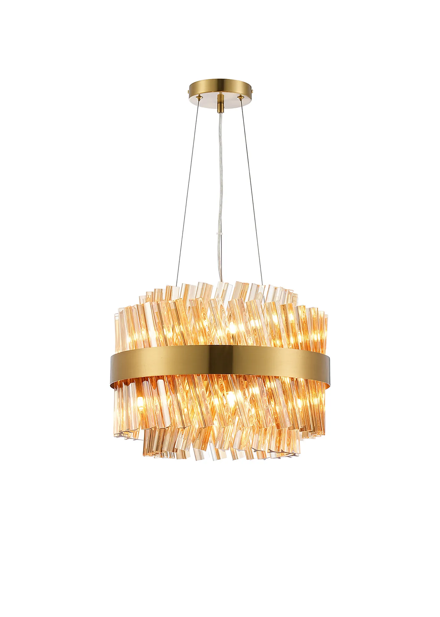 Bellina 6/10Lt Round Pendant, Brass/Nickel/Black - Various Finishes - Image 35