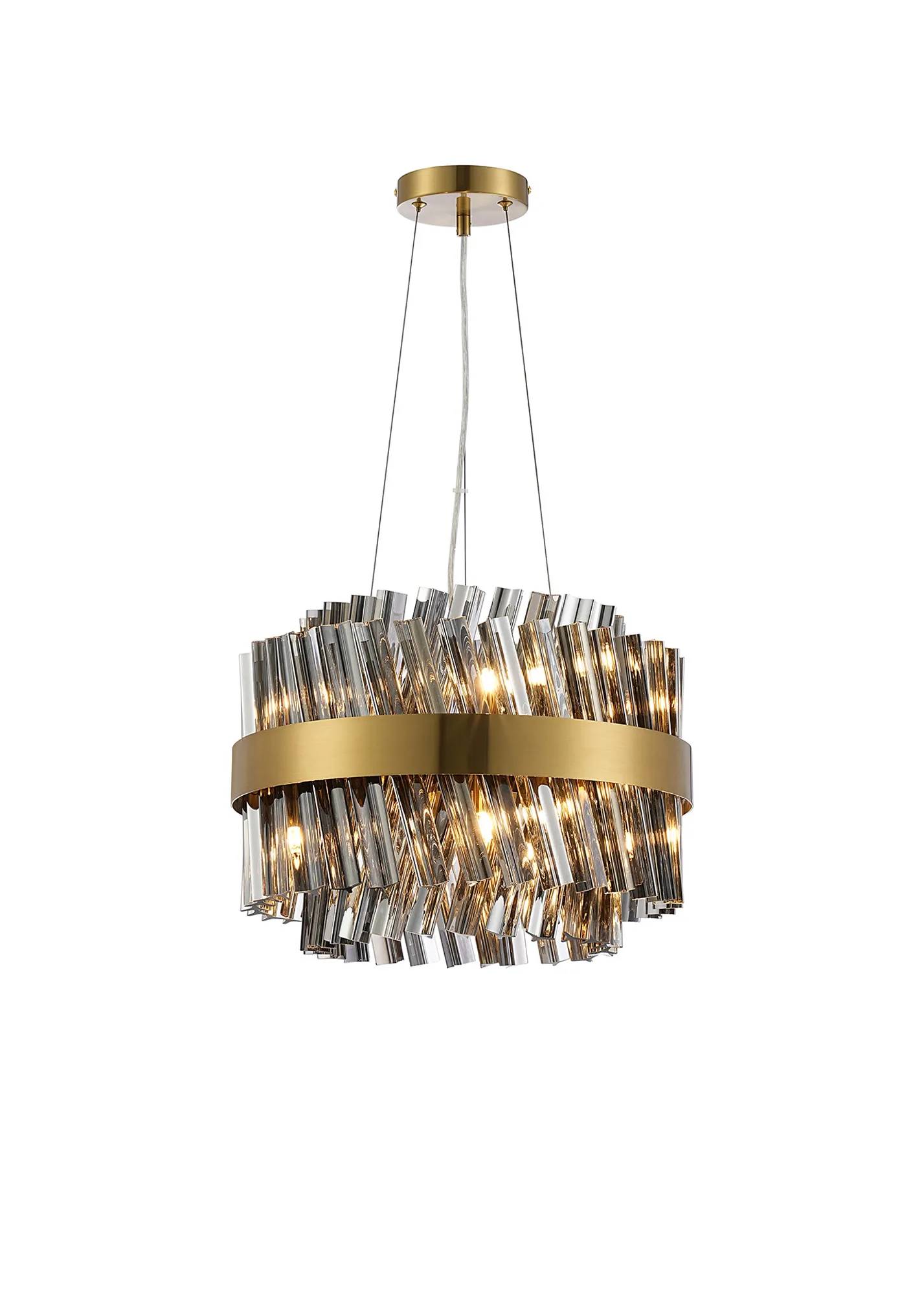 Bellina 6/10Lt Round Pendant, Brass/Nickel/Black - Various Finishes - Image 37