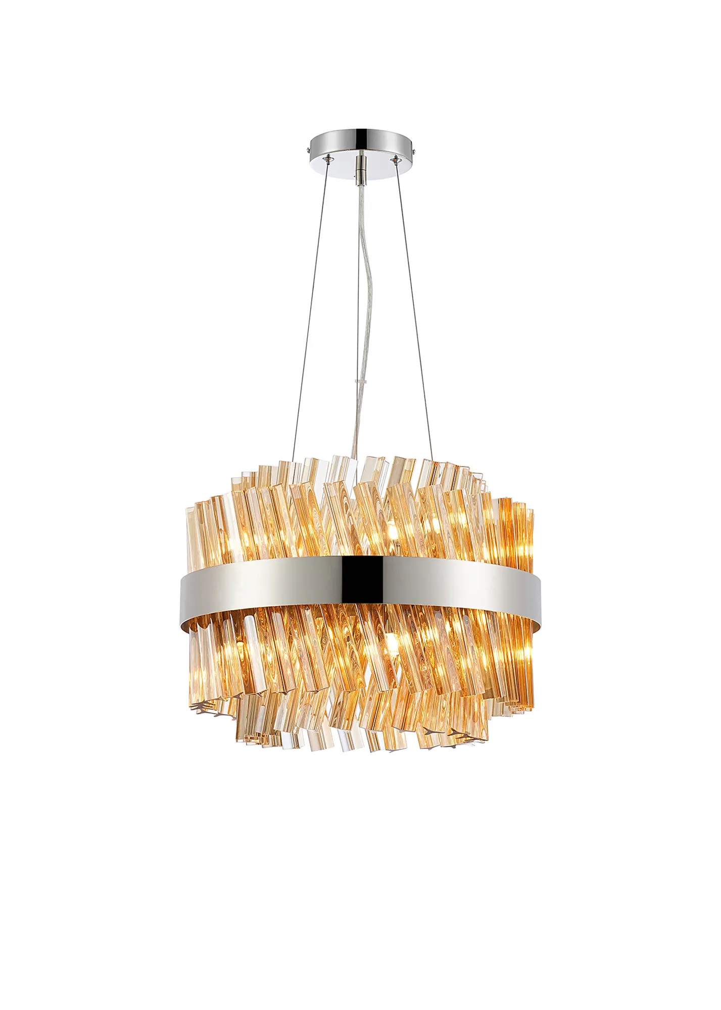 Bellina 6/10Lt Round Pendant, Brass/Nickel/Black - Various Finishes - Image 38