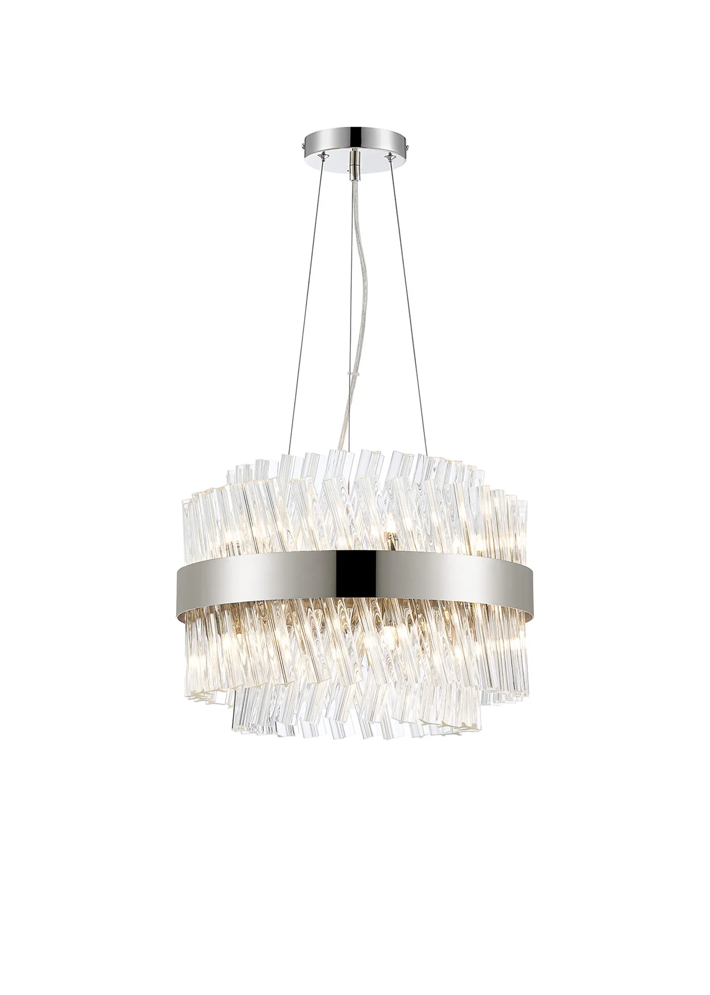 Bellina 6/10Lt Round Pendant, Brass/Nickel/Black - Various Finishes - Image 39