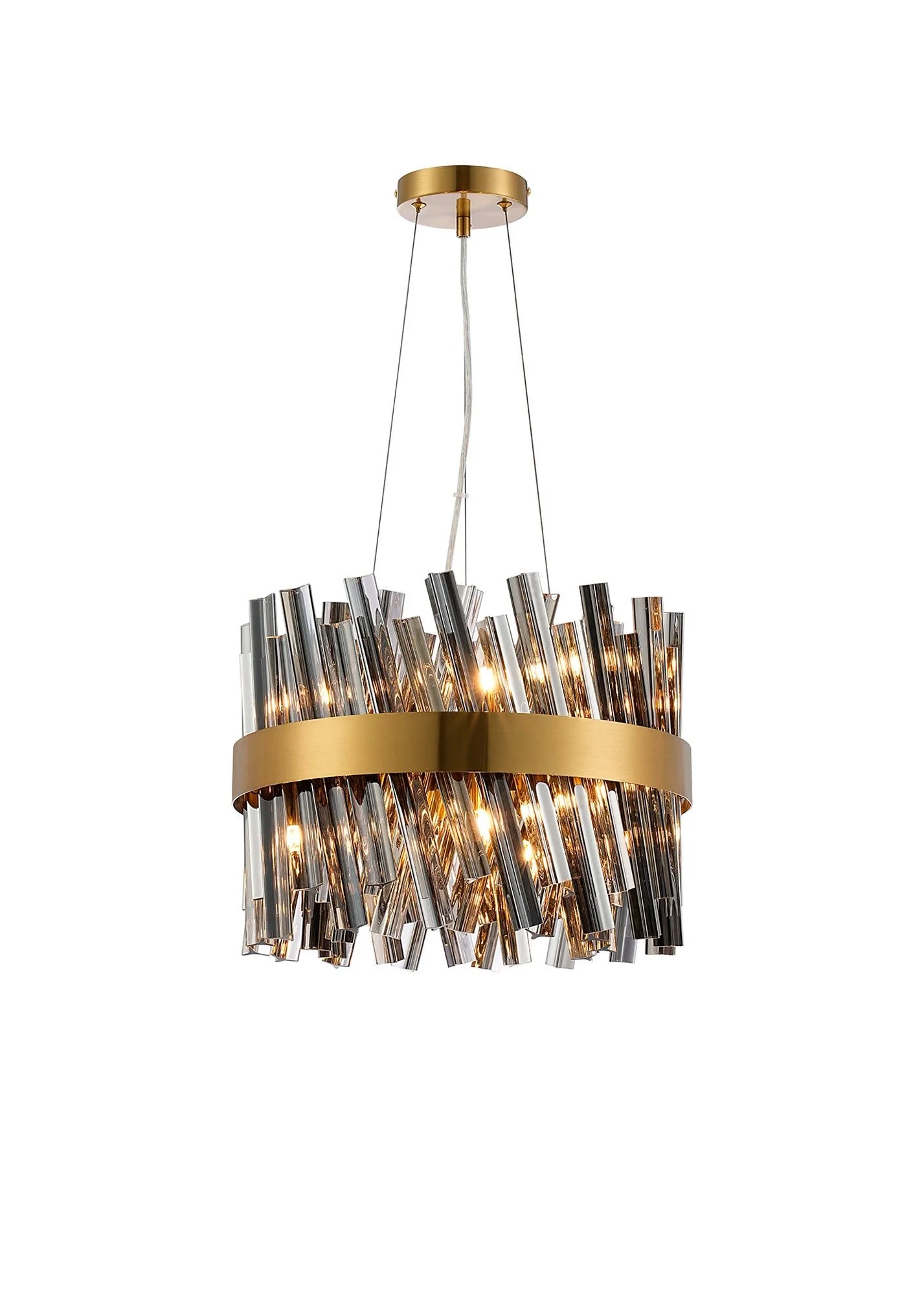 Bellina 6/10Lt Round Pendant, Brass/Nickel/Black - Various Finishes - Image 4
